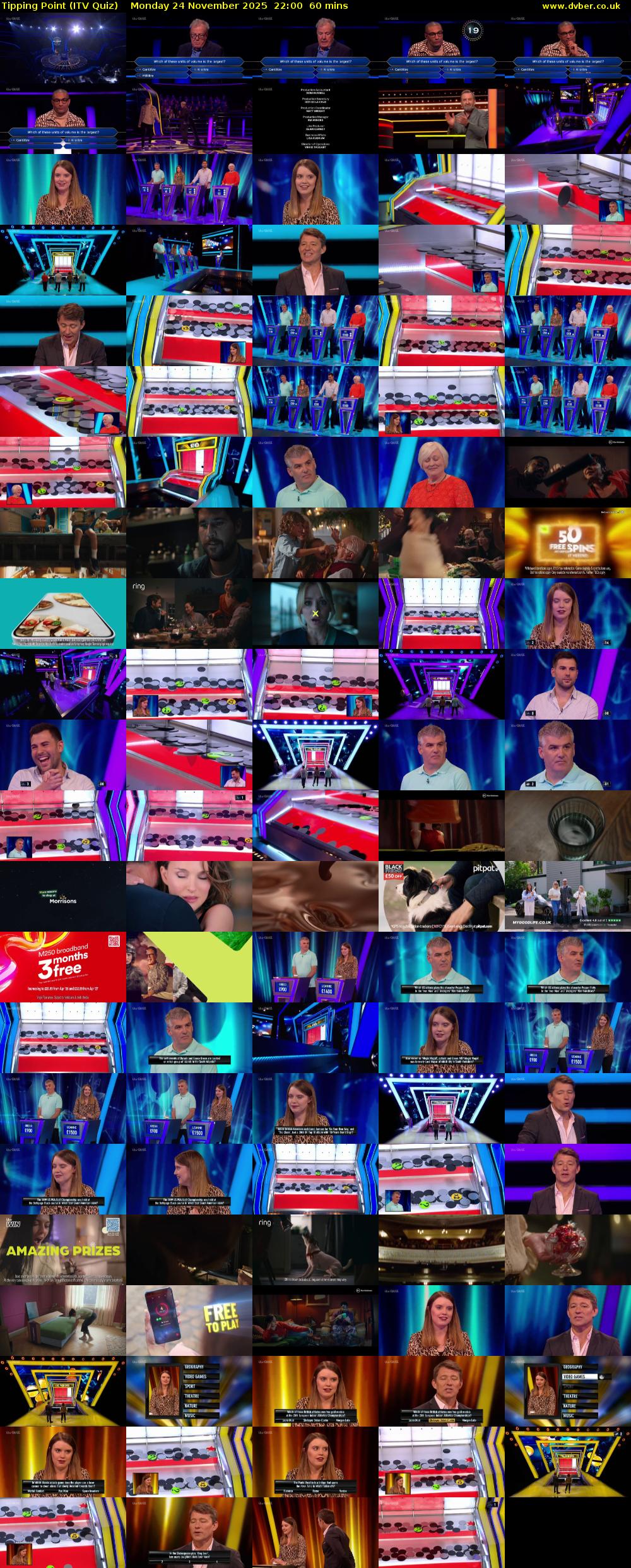 Tipping Point (ITV Quiz) Monday 24 November 2025 22:00 - 23:00