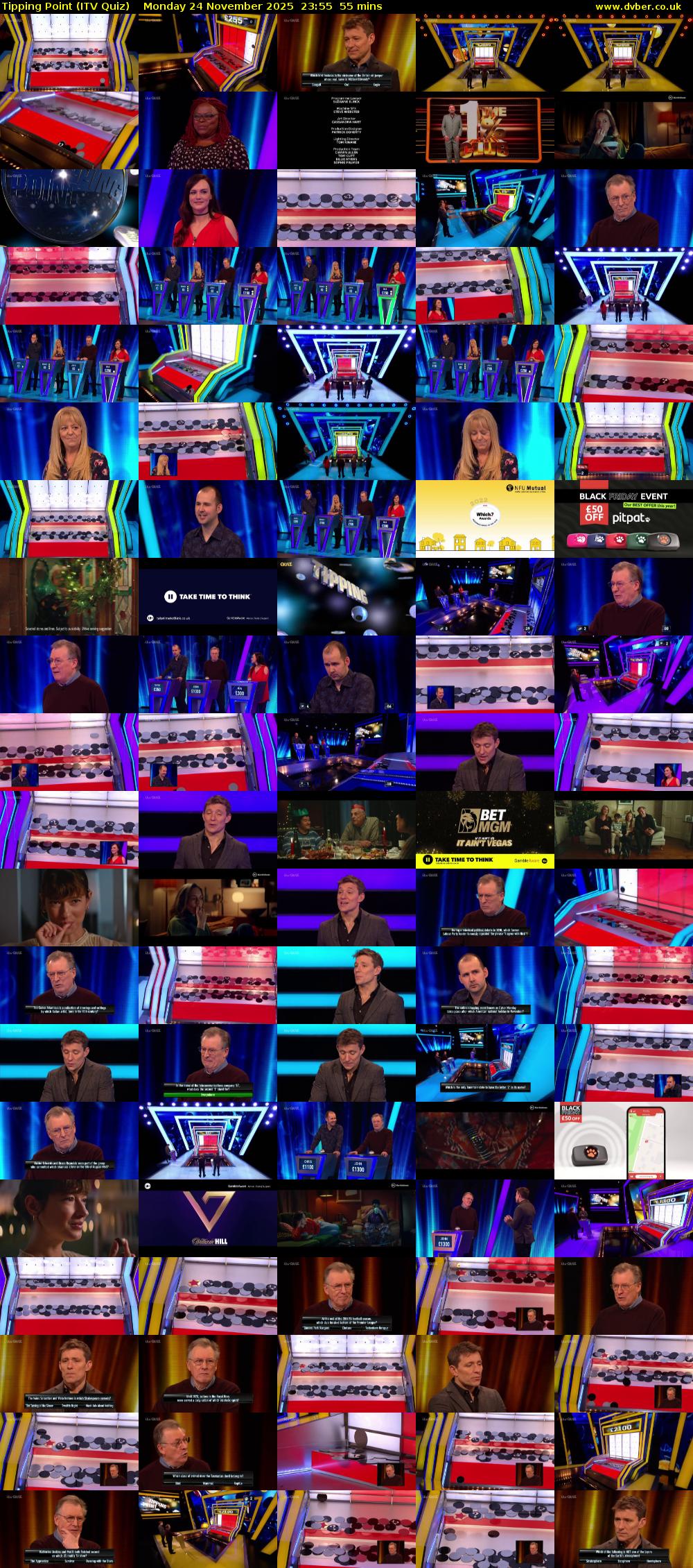 Tipping Point (ITV Quiz) Monday 24 November 2025 23:55 - 00:50