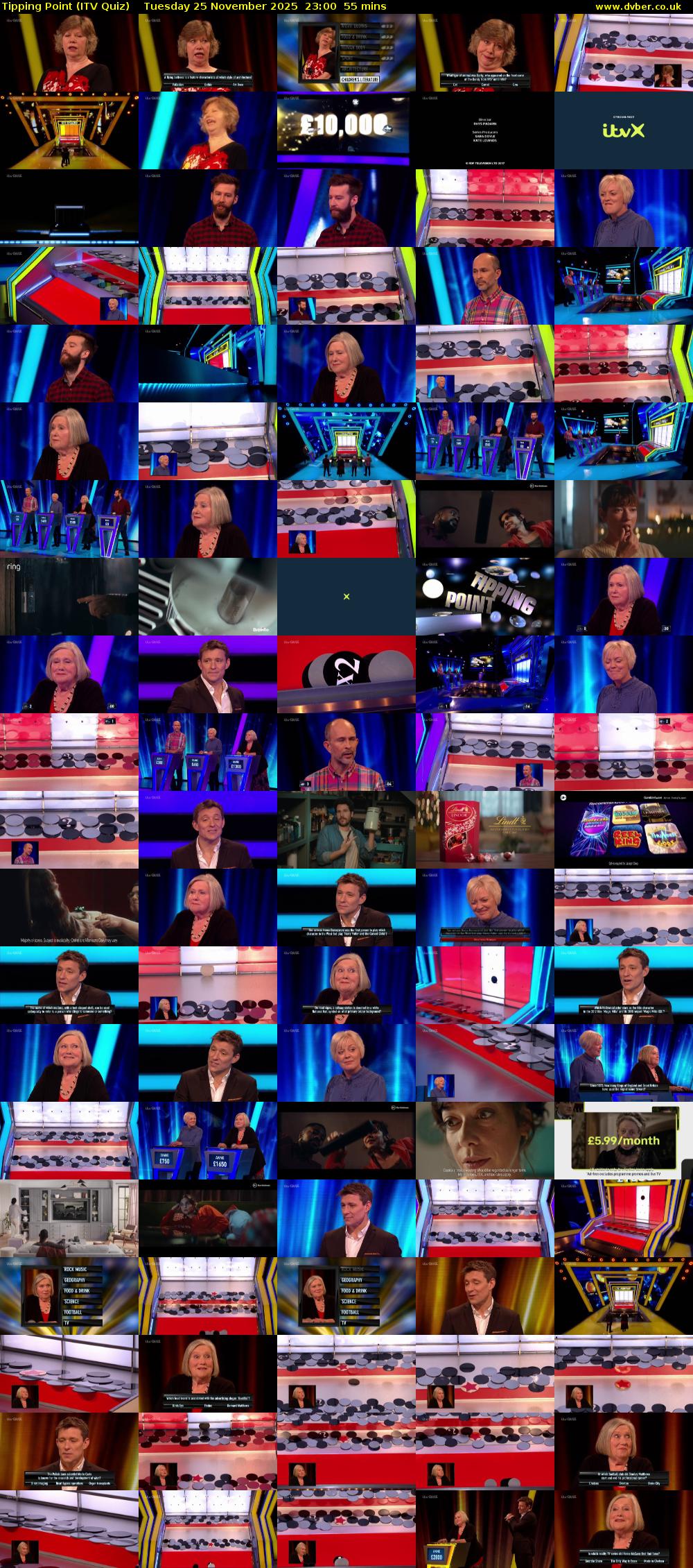 Tipping Point (ITV Quiz) Tuesday 25 November 2025 23:00 - 23:55