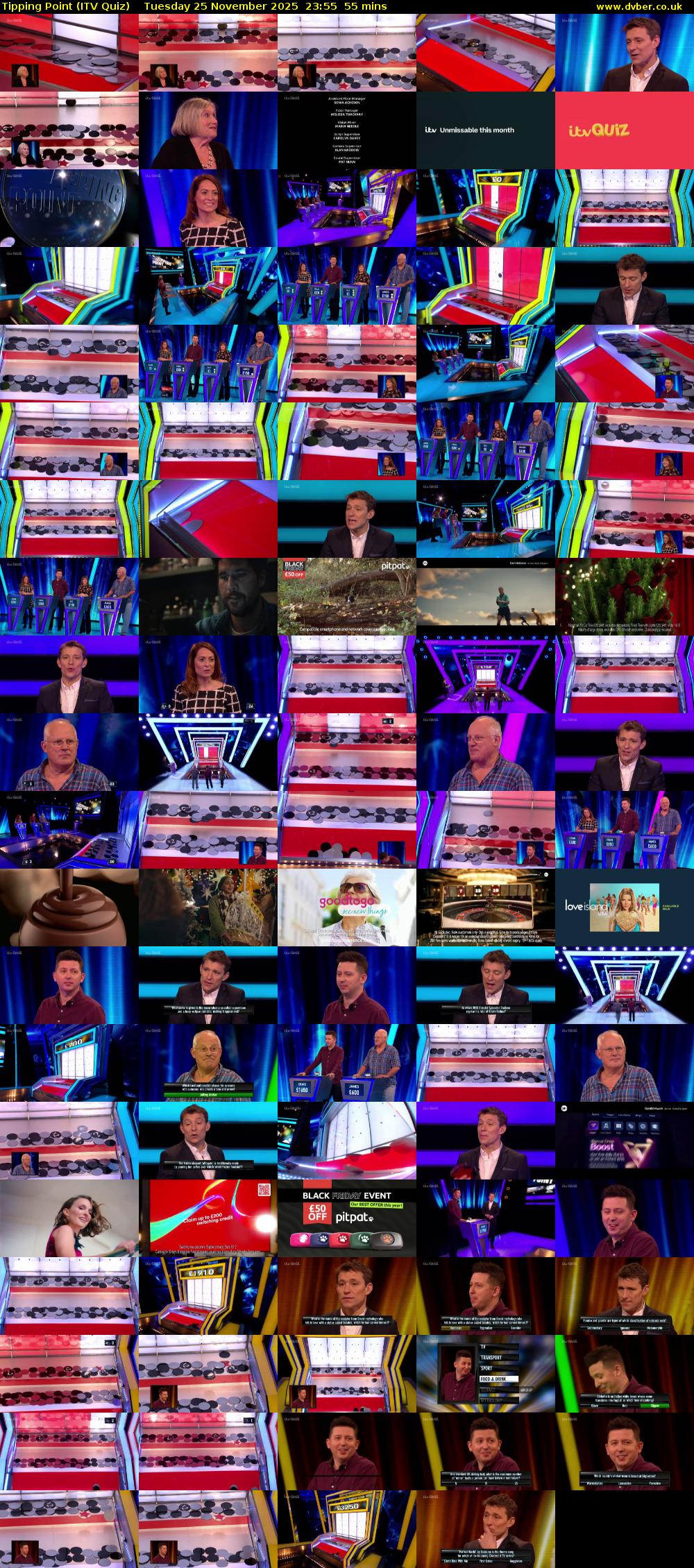 Tipping Point (ITV Quiz) Tuesday 25 November 2025 23:55 - 00:50