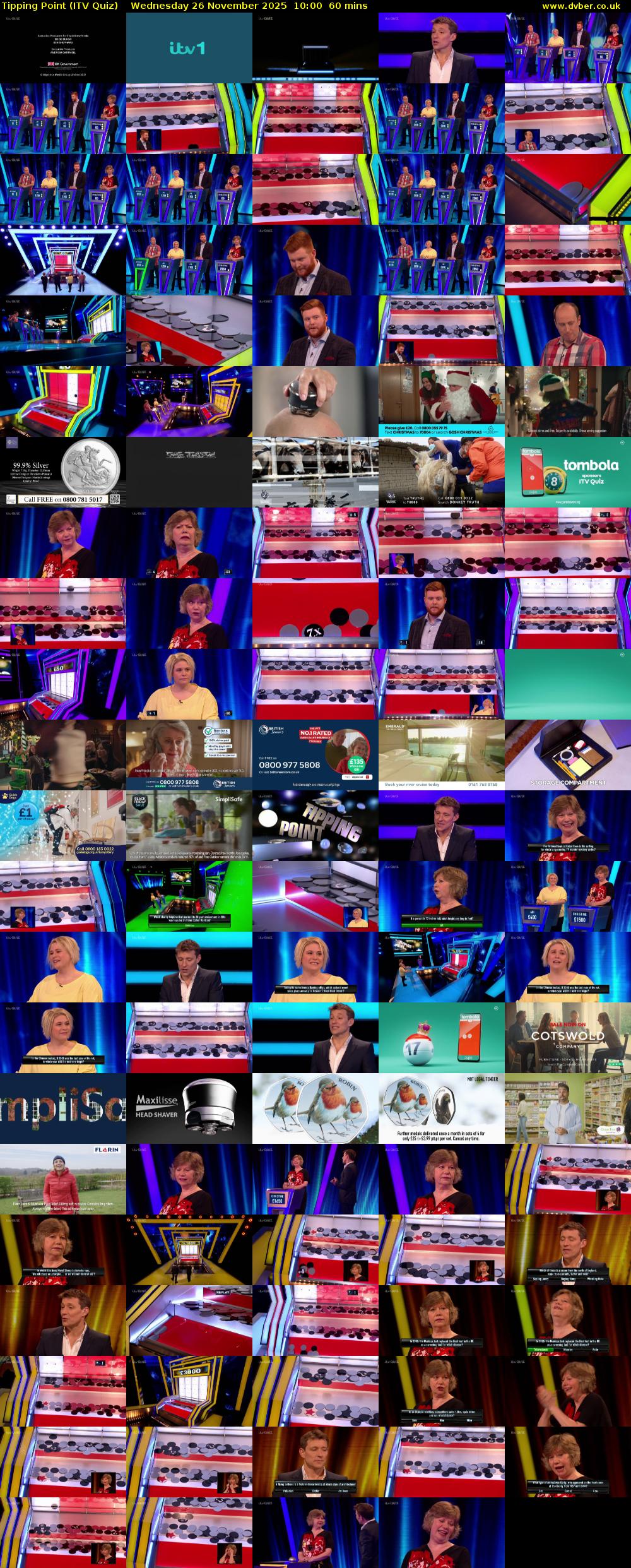 Tipping Point (ITV Quiz) Wednesday 26 November 2025 10:00 - 11:00