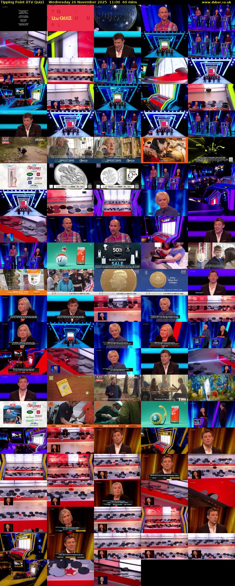Tipping Point (ITV Quiz) Wednesday 26 November 2025 11:00 - 12:00