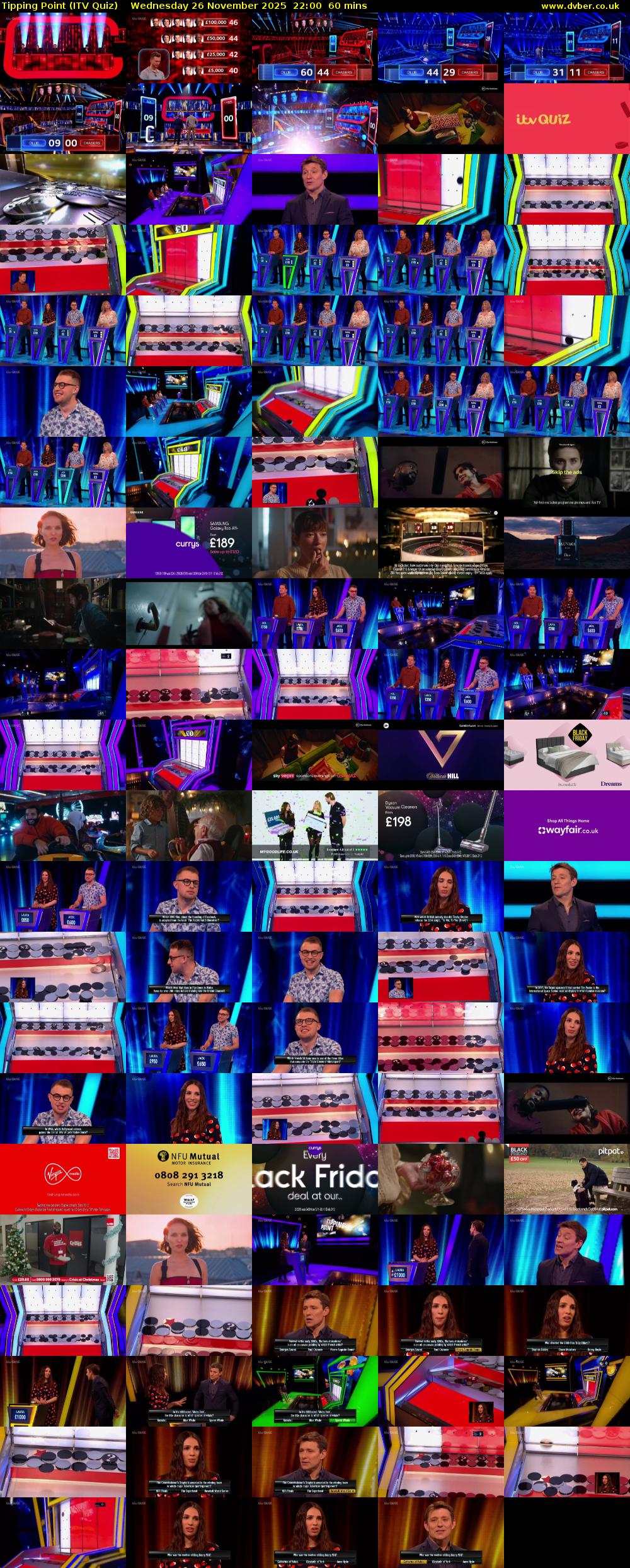 Tipping Point (ITV Quiz) Wednesday 26 November 2025 22:00 - 23:00
