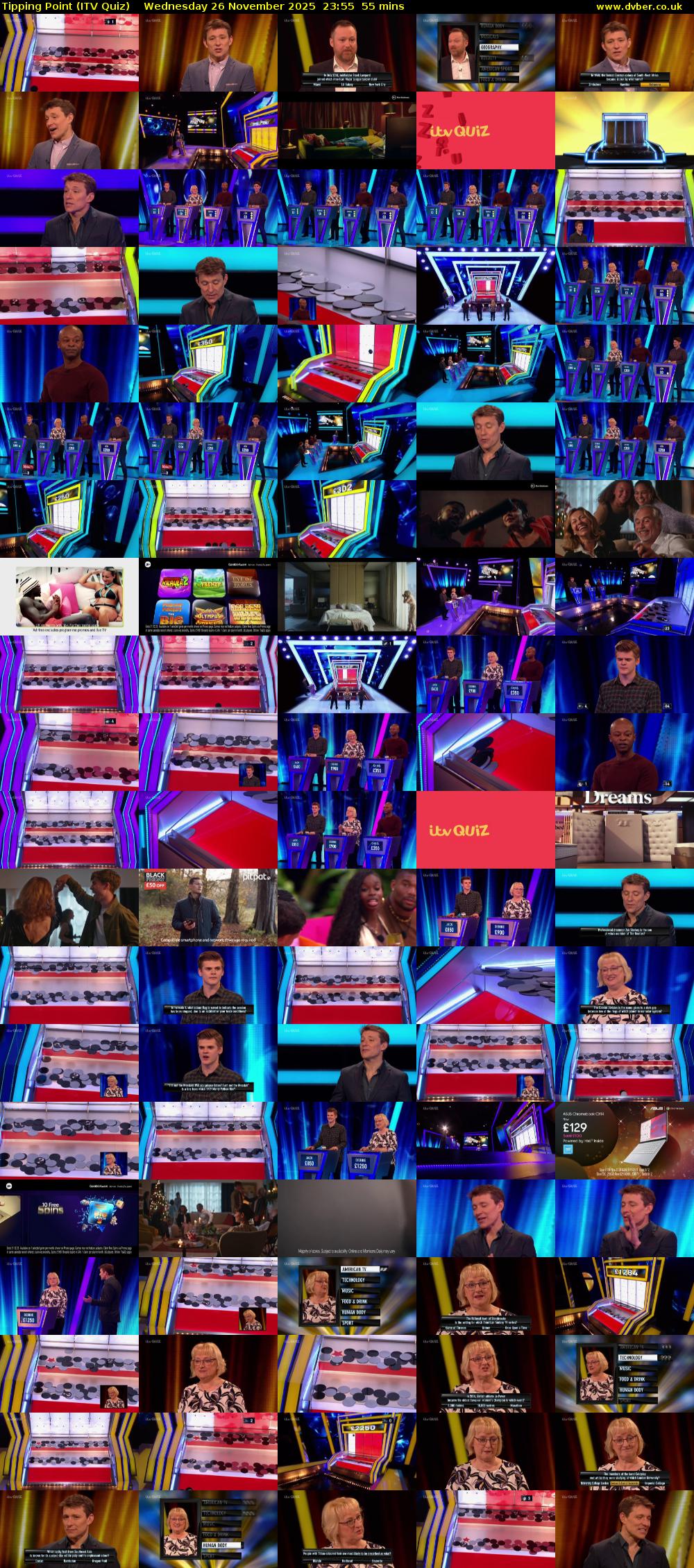 Tipping Point (ITV Quiz) Wednesday 26 November 2025 23:55 - 00:50