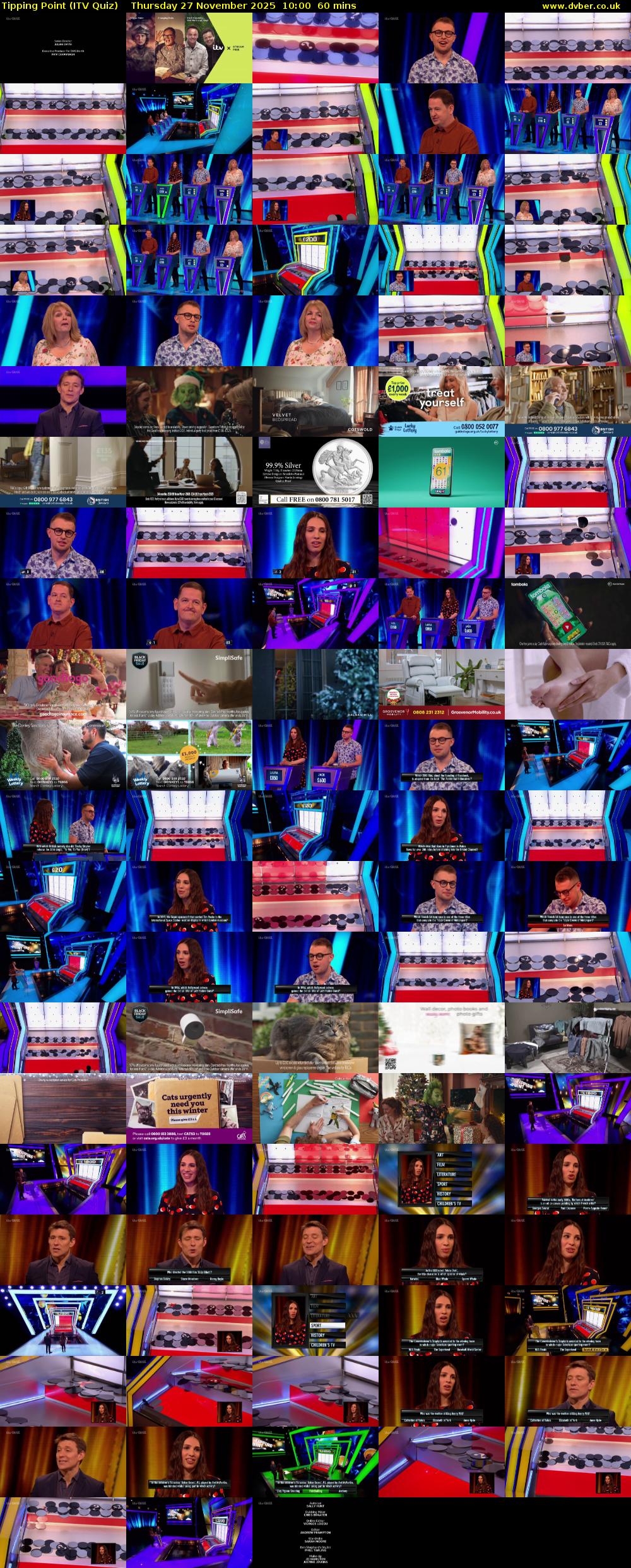 Tipping Point (ITV Quiz) Thursday 27 November 2025 10:00 - 11:00