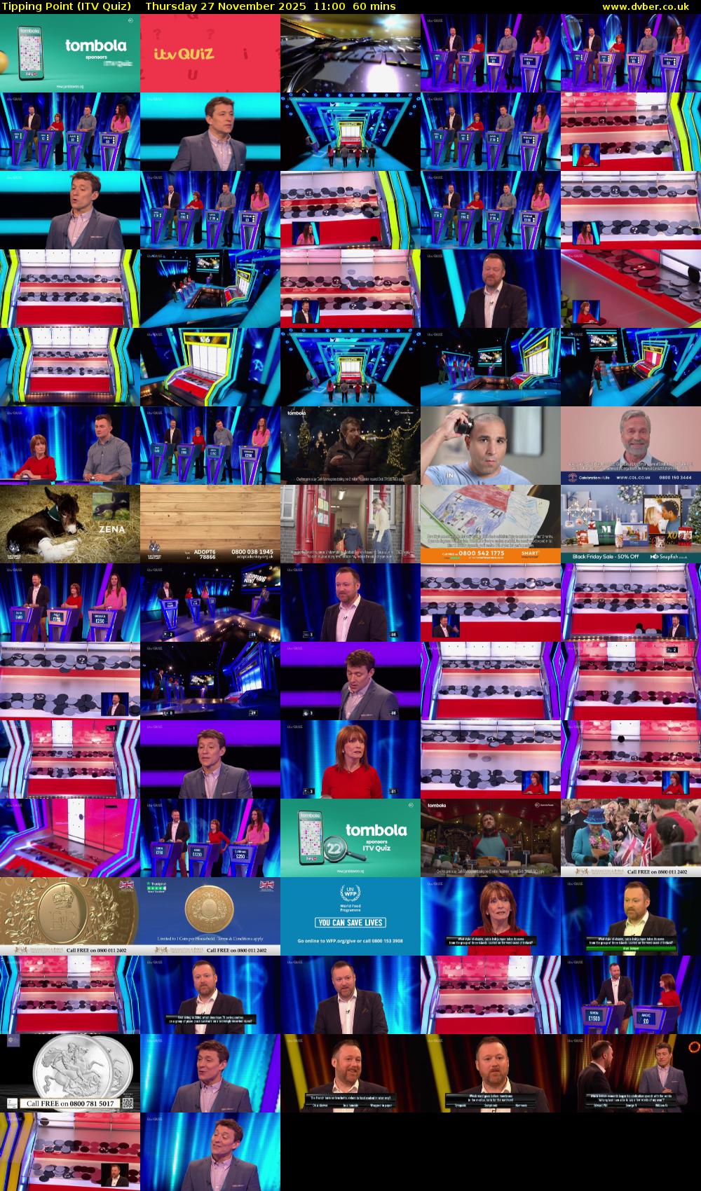 Tipping Point (ITV Quiz) Thursday 27 November 2025 11:00 - 12:00