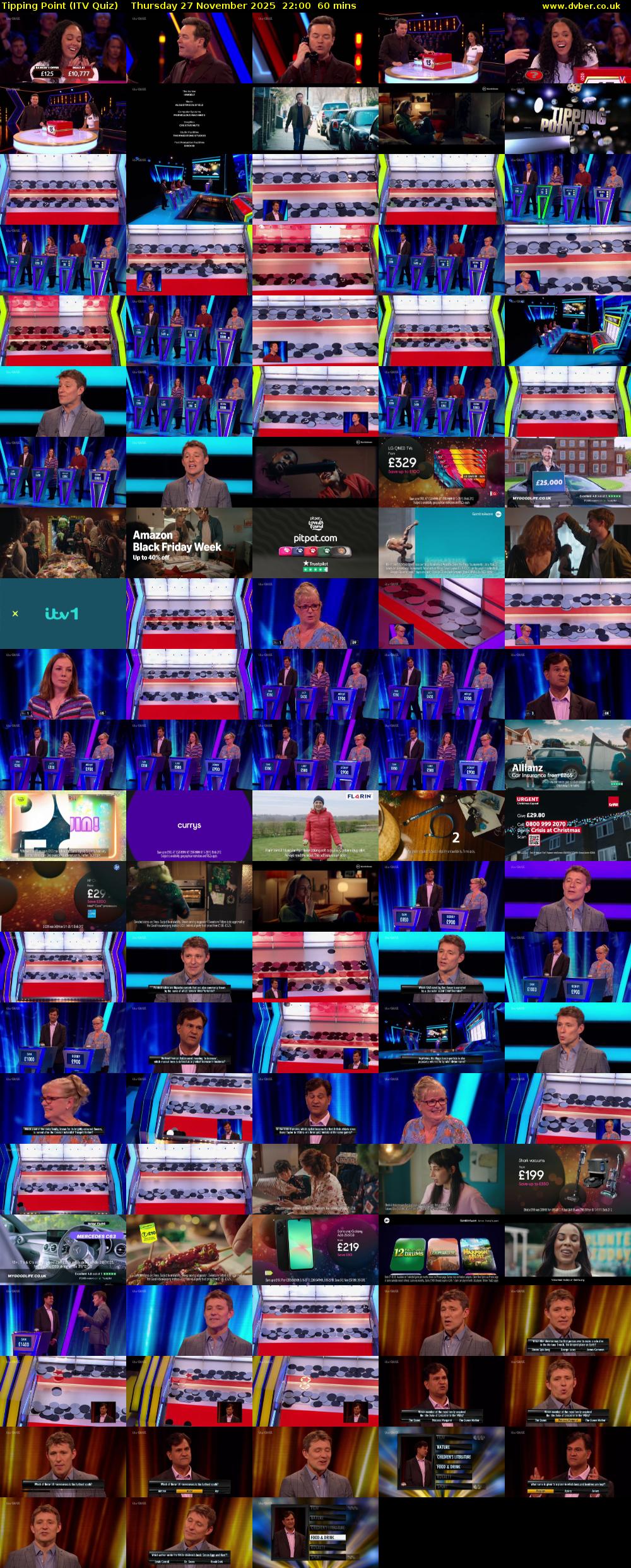 Tipping Point (ITV Quiz) Thursday 27 November 2025 22:00 - 23:00