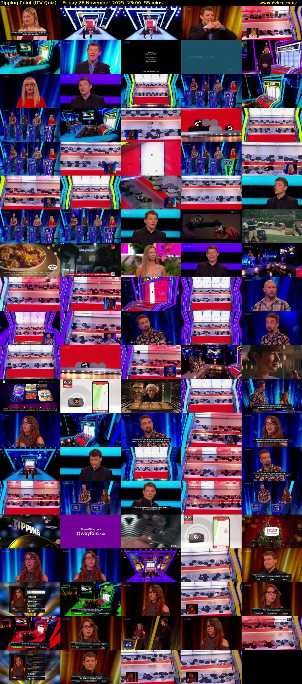 Tipping Point (ITV Quiz) Friday 28 November 2025 23:00 - 23:55
