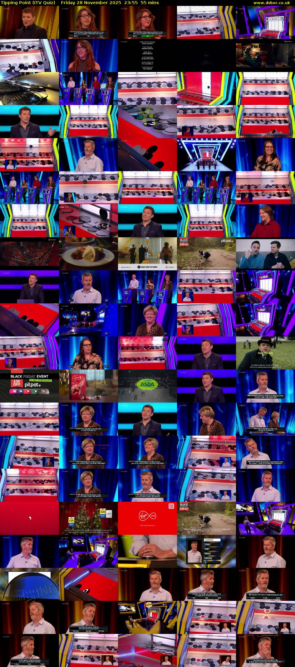 Tipping Point (ITV Quiz) Friday 28 November 2025 23:55 - 00:50