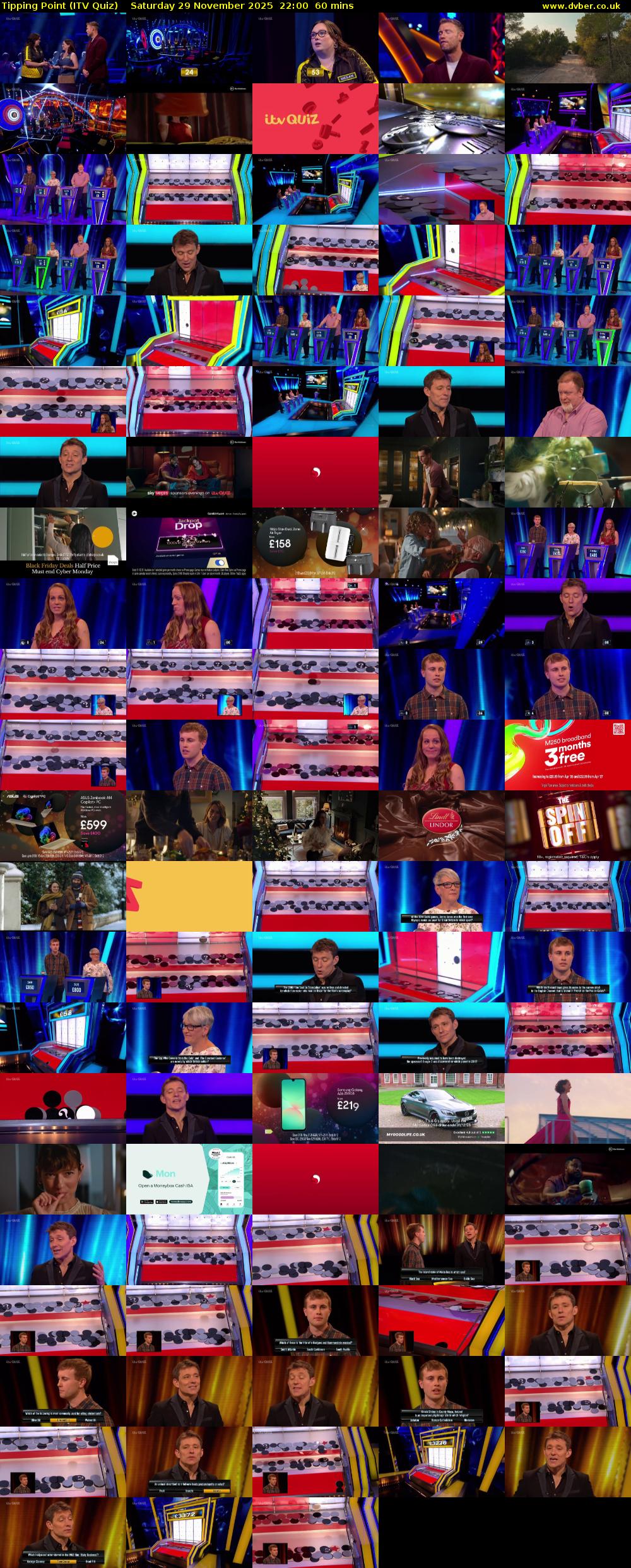 Tipping Point (ITV Quiz) Saturday 29 November 2025 22:00 - 23:00