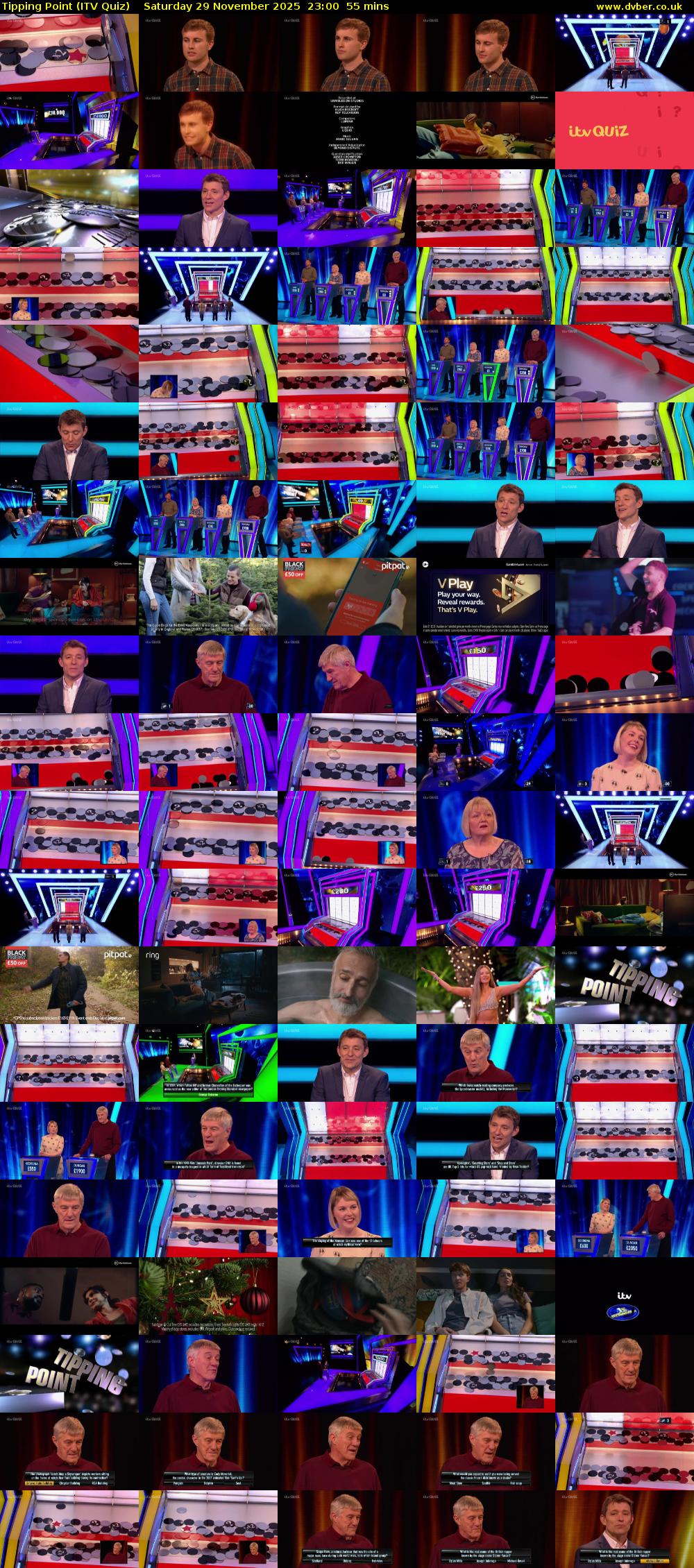 Tipping Point (ITV Quiz) Saturday 29 November 2025 23:00 - 23:55