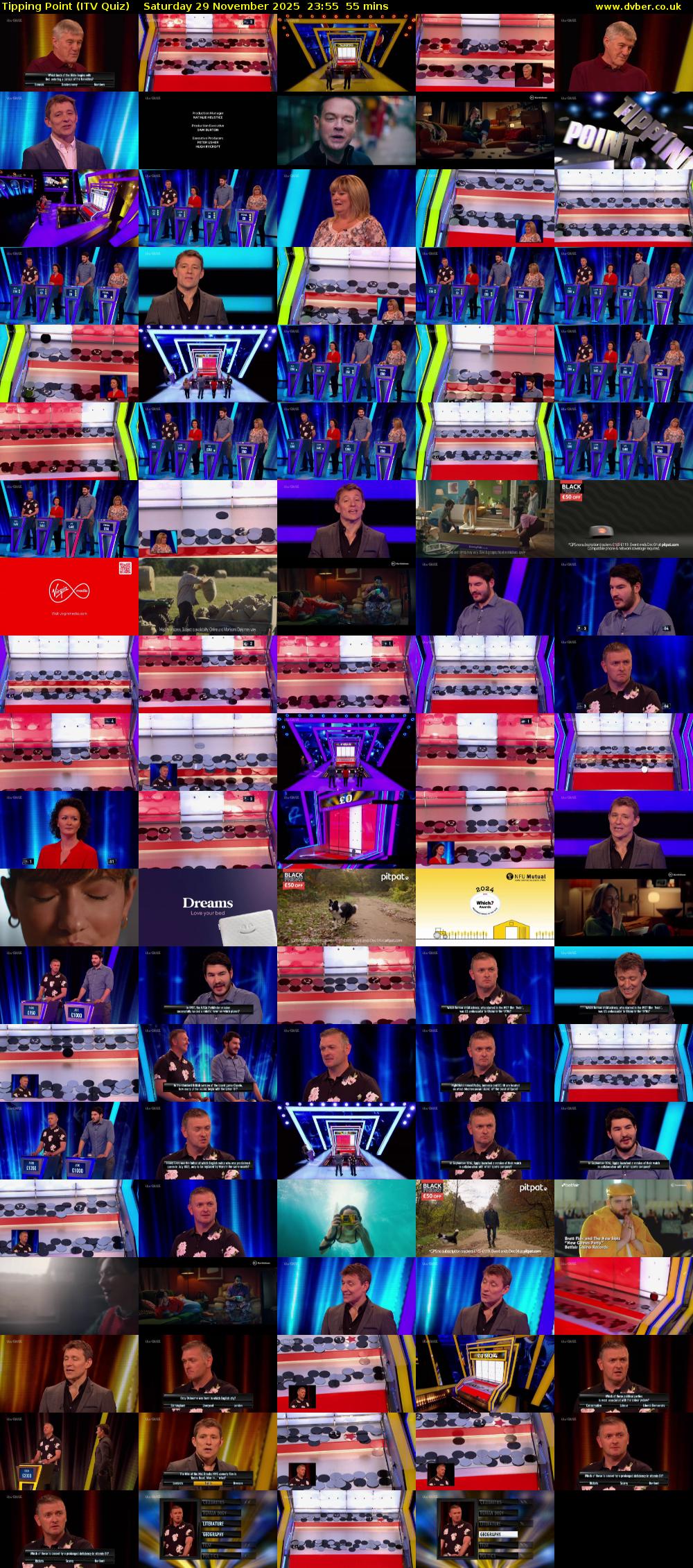 Tipping Point (ITV Quiz) Saturday 29 November 2025 23:55 - 00:50