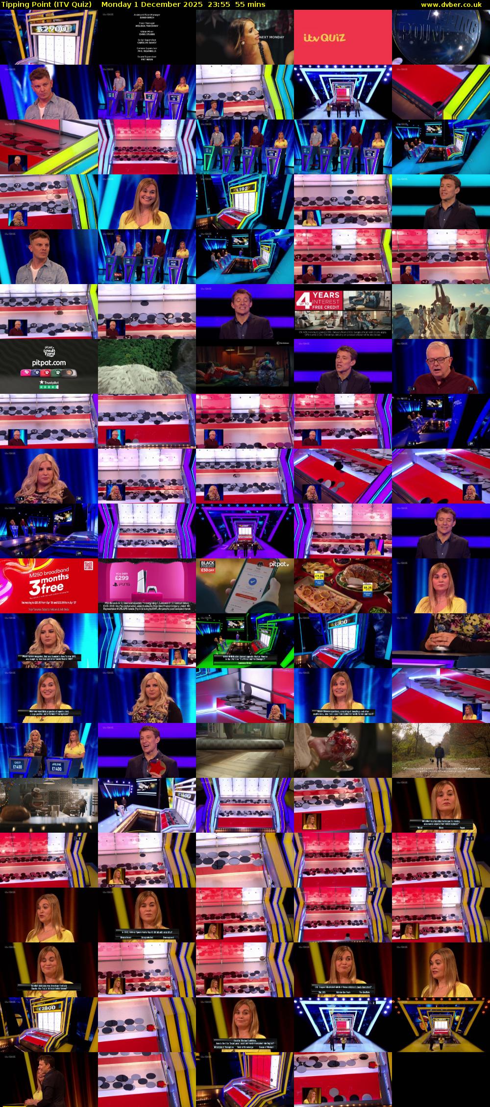 Tipping Point (ITV Quiz) Monday 1 December 2025 23:55 - 00:50