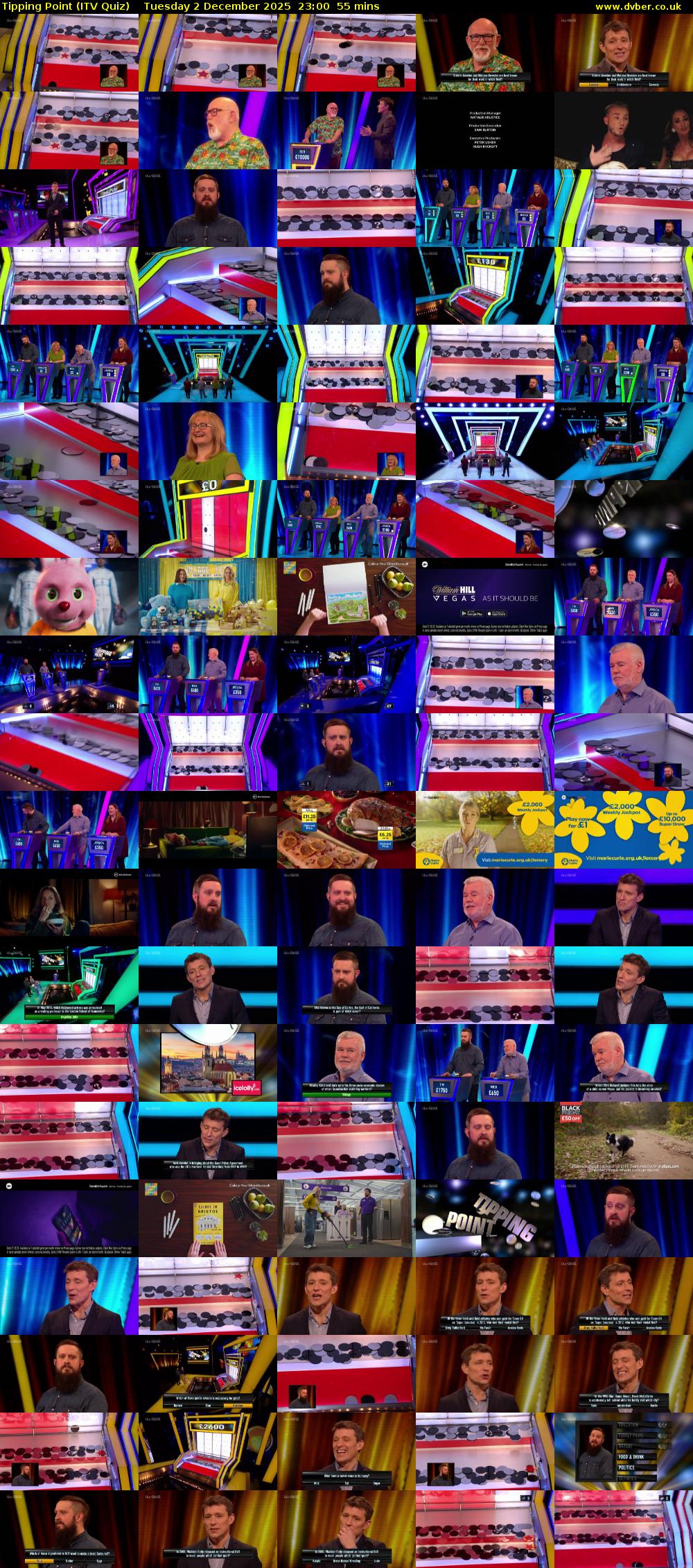 Tipping Point (ITV Quiz) Tuesday 2 December 2025 23:00 - 23:55
