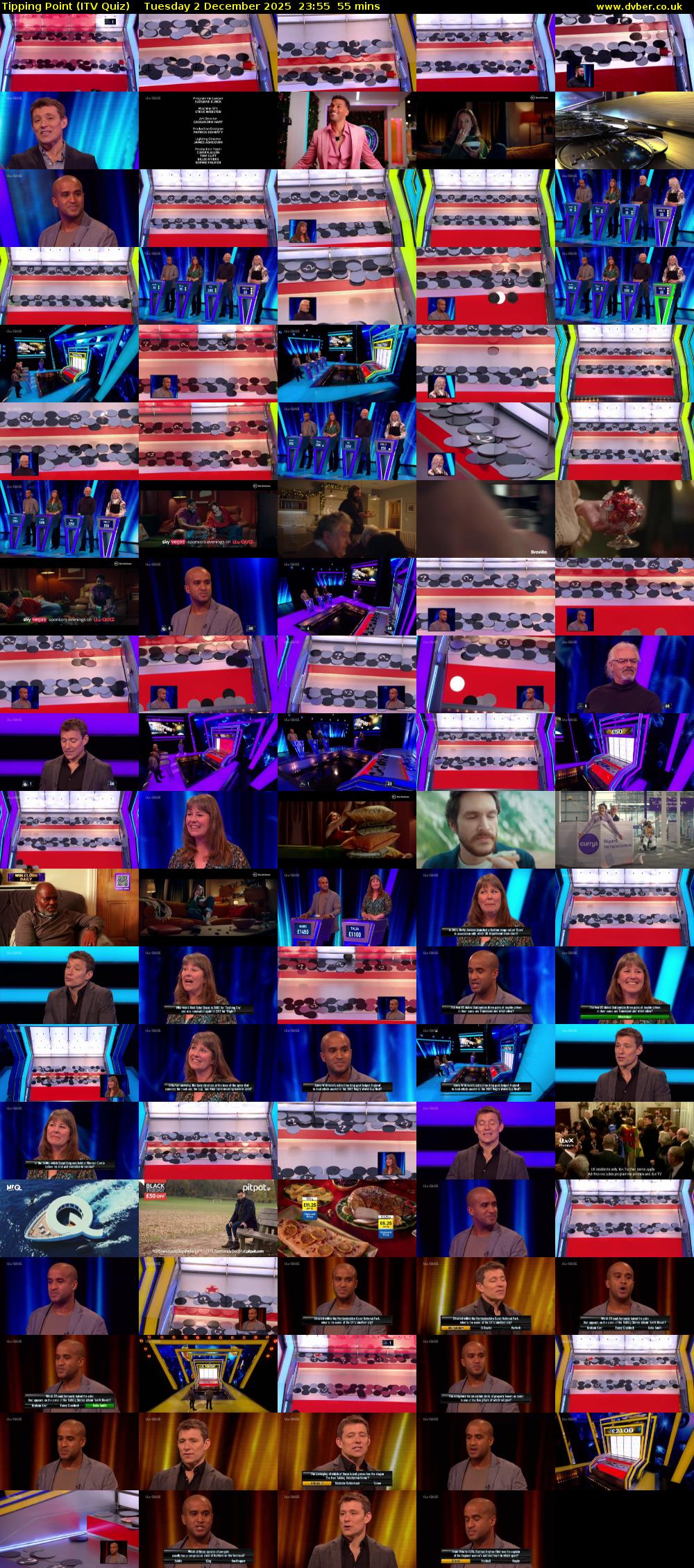 Tipping Point (ITV Quiz) Tuesday 2 December 2025 23:55 - 00:50