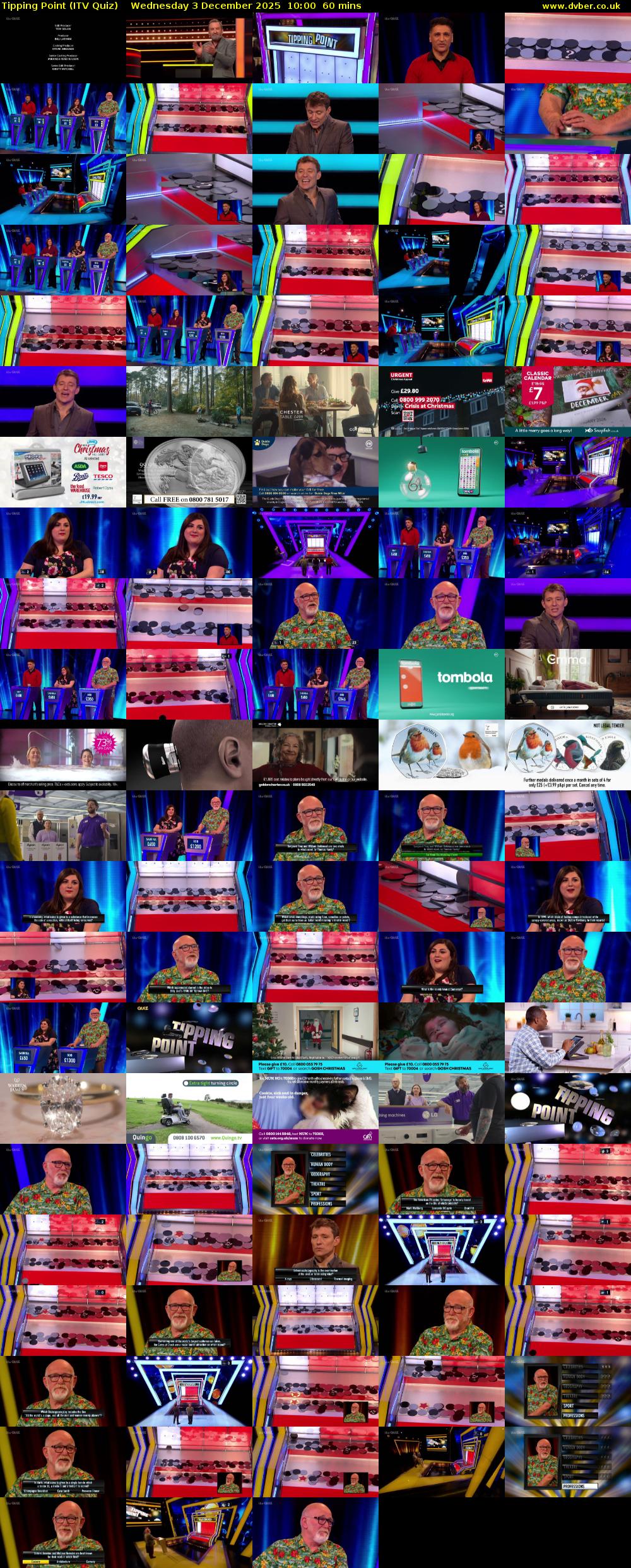 Tipping Point (ITV Quiz) Wednesday 3 December 2025 10:00 - 11:00