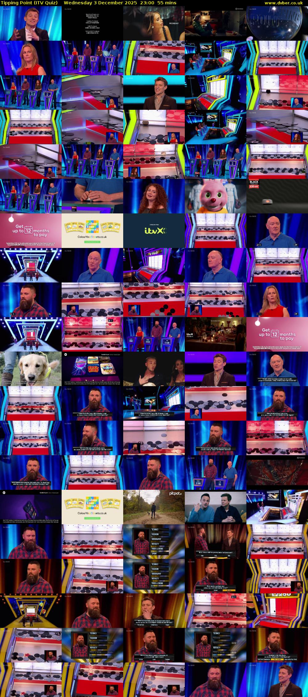 Tipping Point (ITV Quiz) Wednesday 3 December 2025 23:00 - 23:55