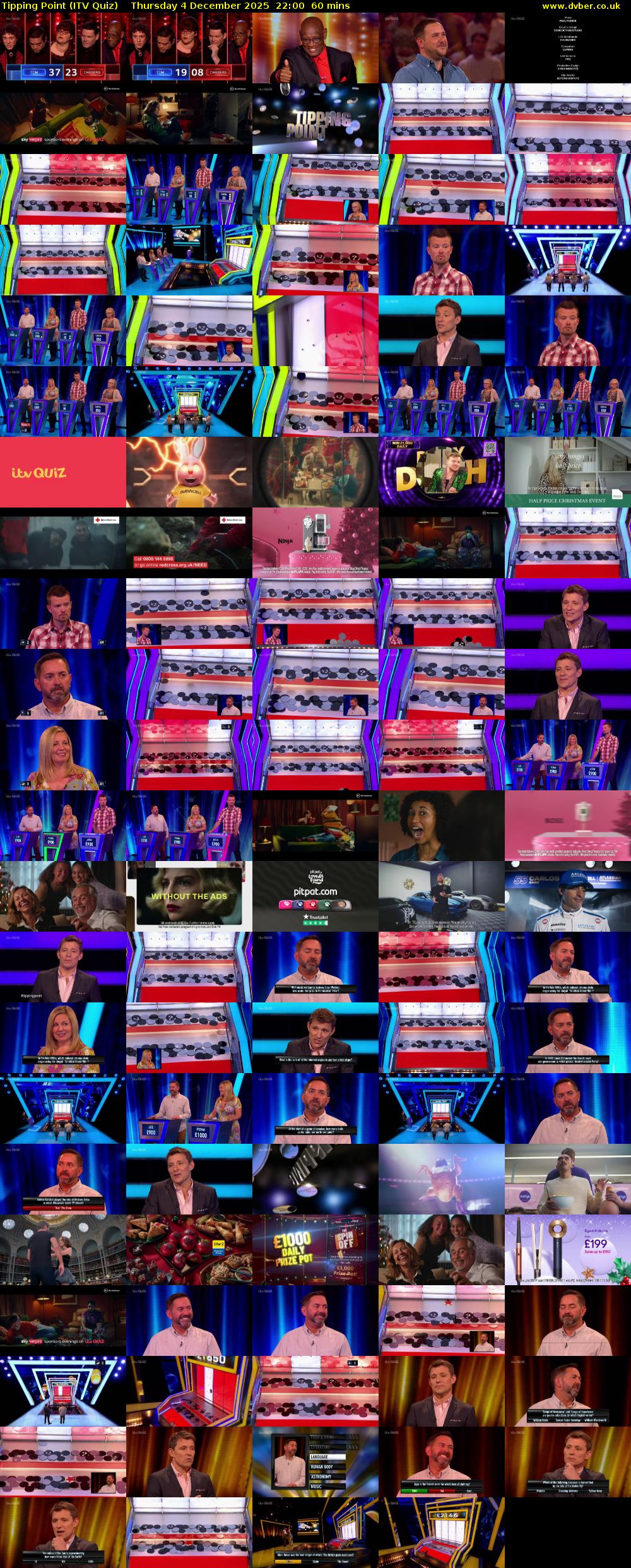Tipping Point (ITV Quiz) Thursday 4 December 2025 22:00 - 23:00