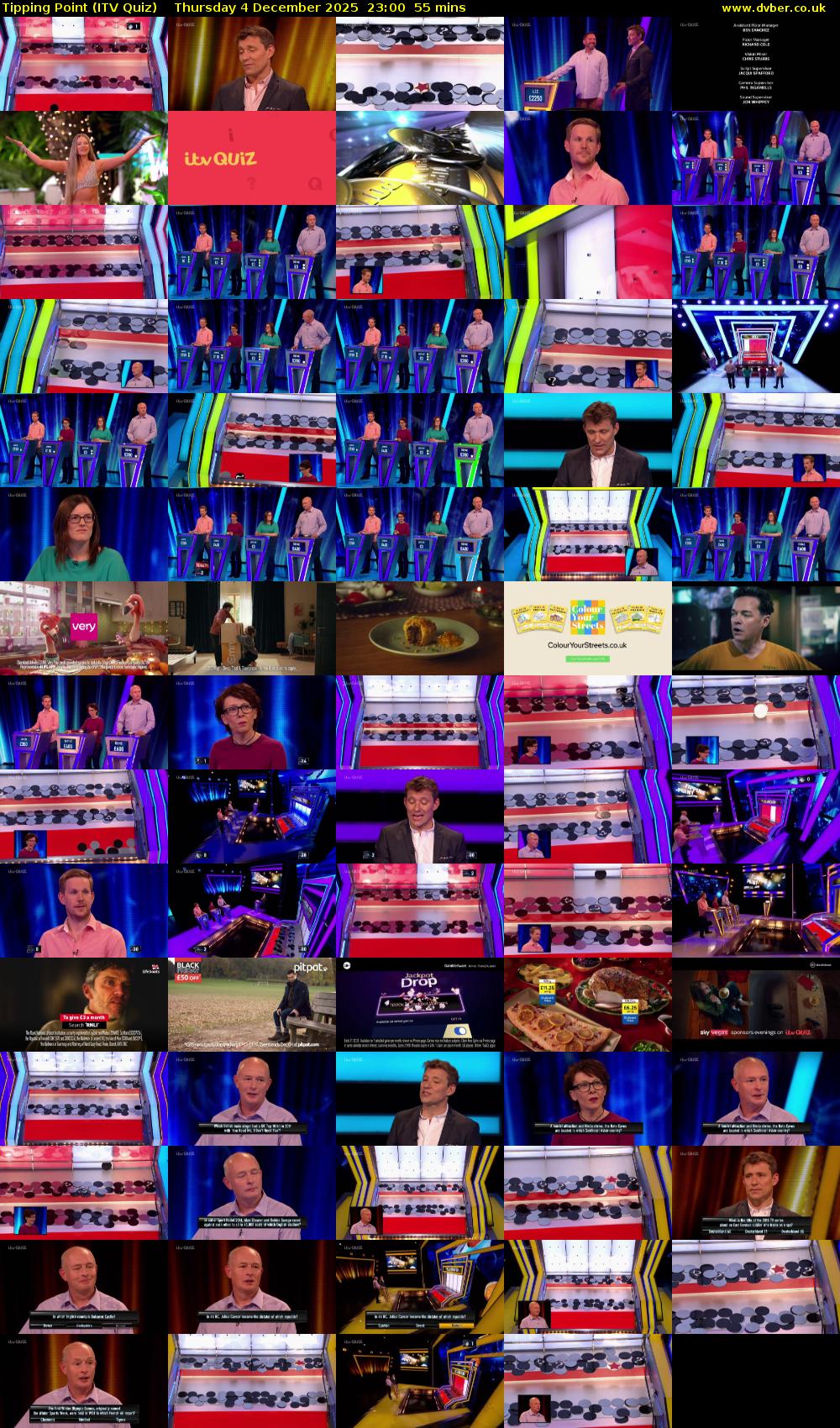 Tipping Point (ITV Quiz) Thursday 4 December 2025 23:00 - 23:55