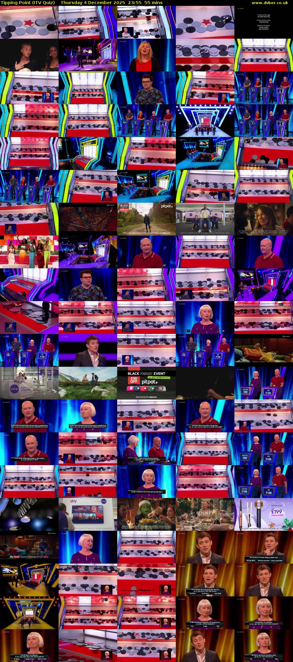 Tipping Point (ITV Quiz) Thursday 4 December 2025 23:55 - 00:50