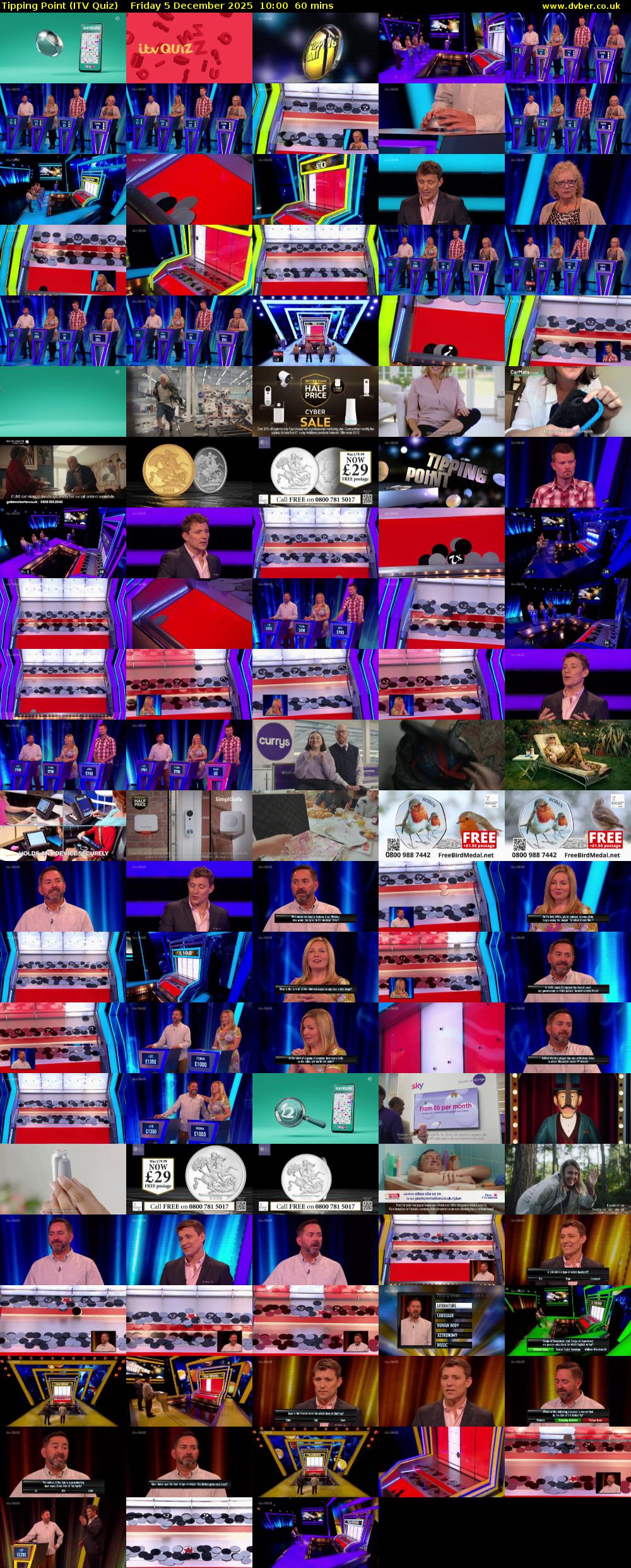 Tipping Point (ITV Quiz) Friday 5 December 2025 10:00 - 11:00