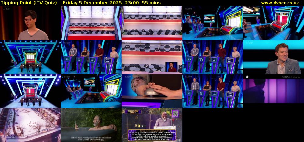 Tipping Point (ITV Quiz) Friday 5 December 2025 23:00 - 23:55