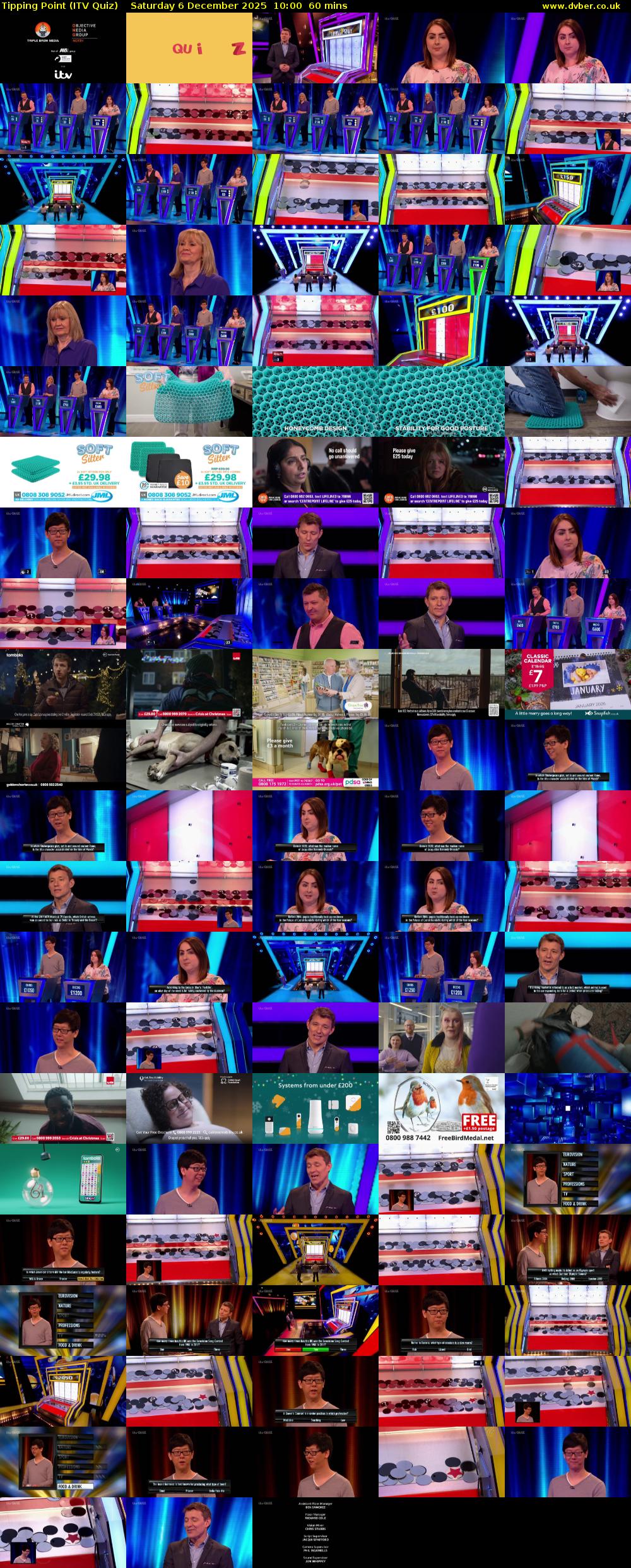 Tipping Point (ITV Quiz) Saturday 6 December 2025 10:00 - 11:00