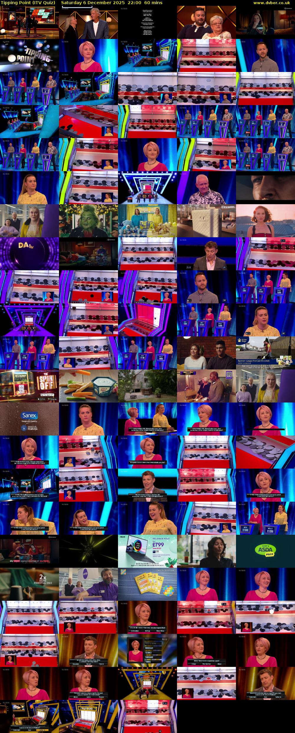 Tipping Point (ITV Quiz) Saturday 6 December 2025 22:00 - 23:00