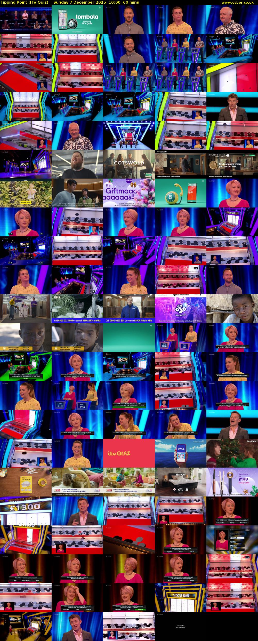 Tipping Point (ITV Quiz) Sunday 7 December 2025 10:00 - 11:00