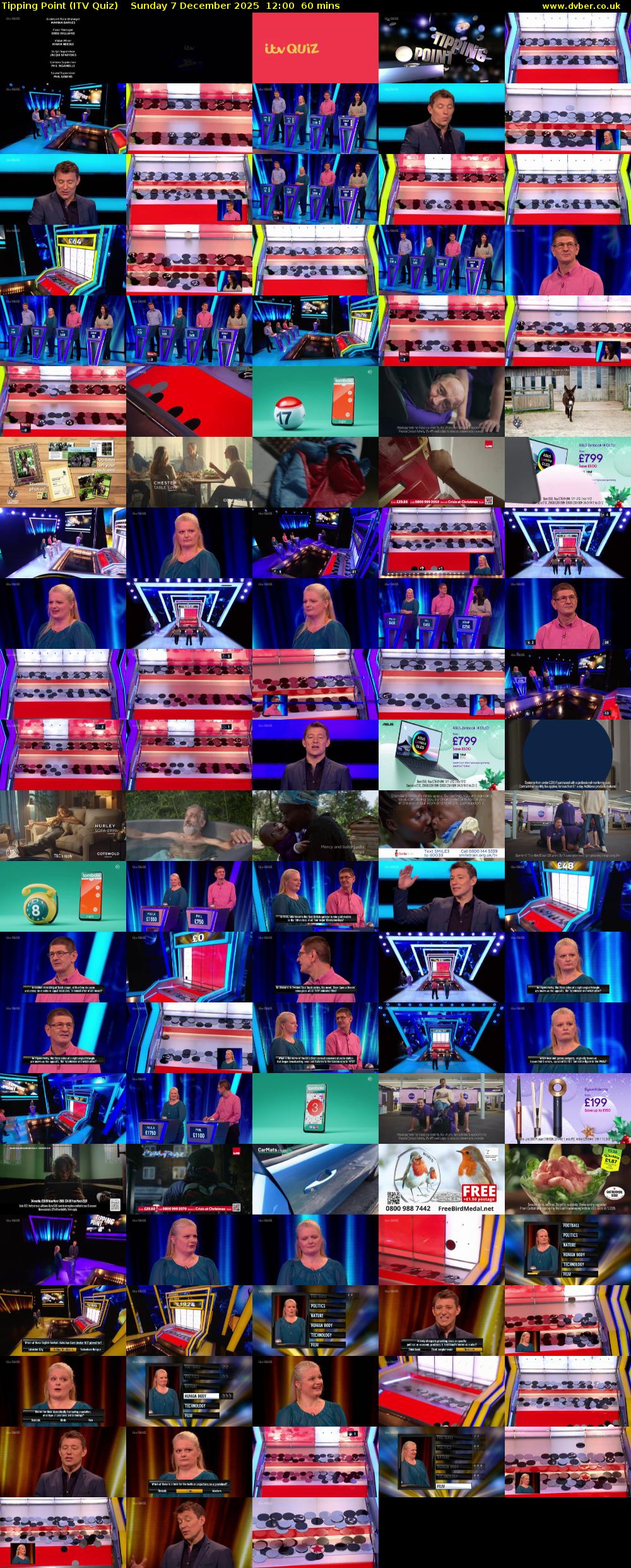 Tipping Point (ITV Quiz) Sunday 7 December 2025 12:00 - 13:00