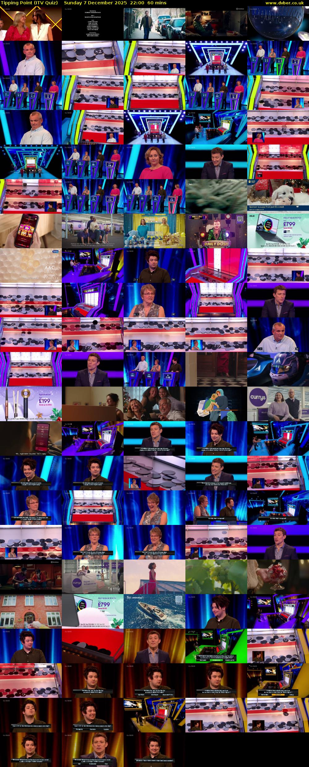 Tipping Point (ITV Quiz) Sunday 7 December 2025 22:00 - 23:00