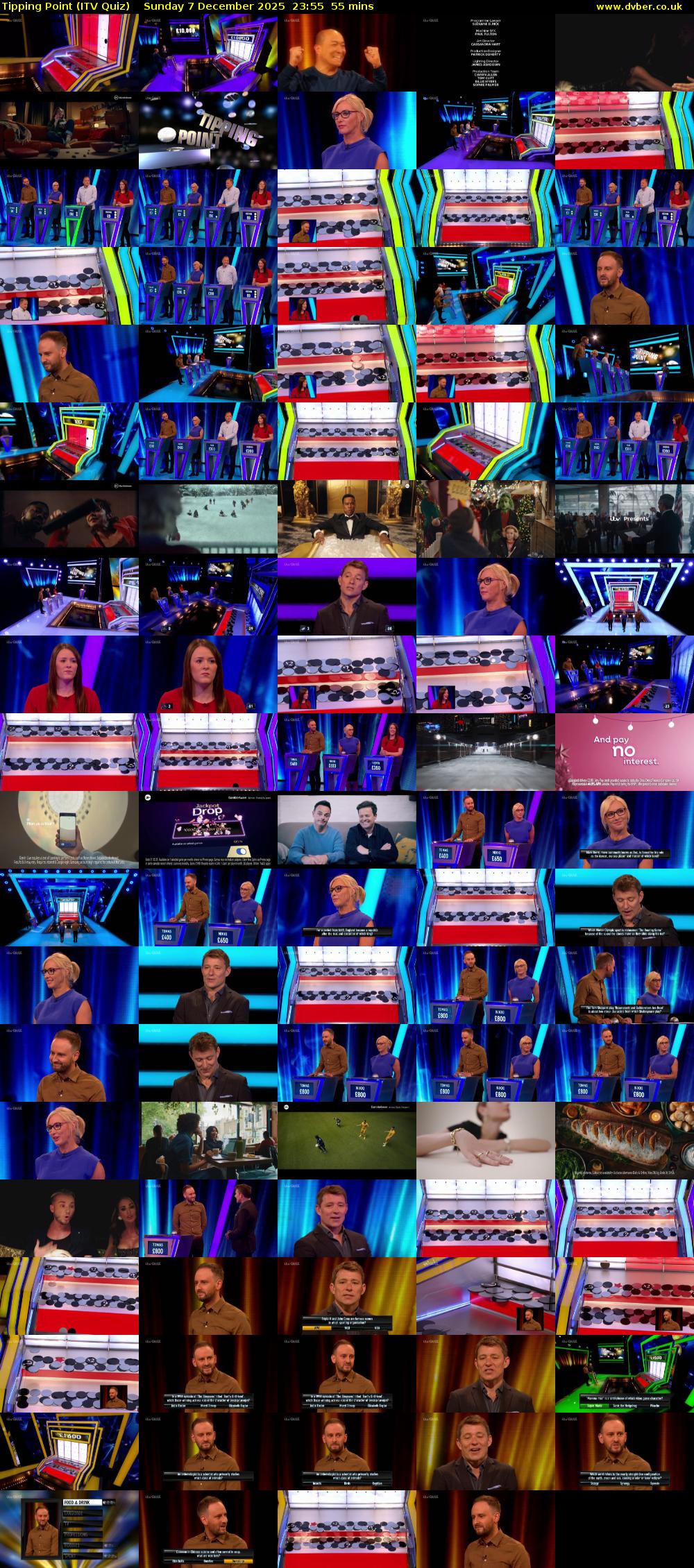 Tipping Point (ITV Quiz) Sunday 7 December 2025 23:55 - 00:50