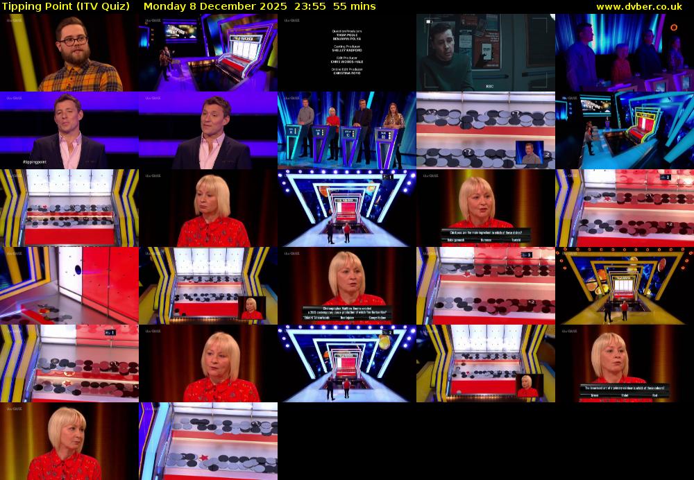 Tipping Point (ITV Quiz) Monday 8 December 2025 23:55 - 00:50