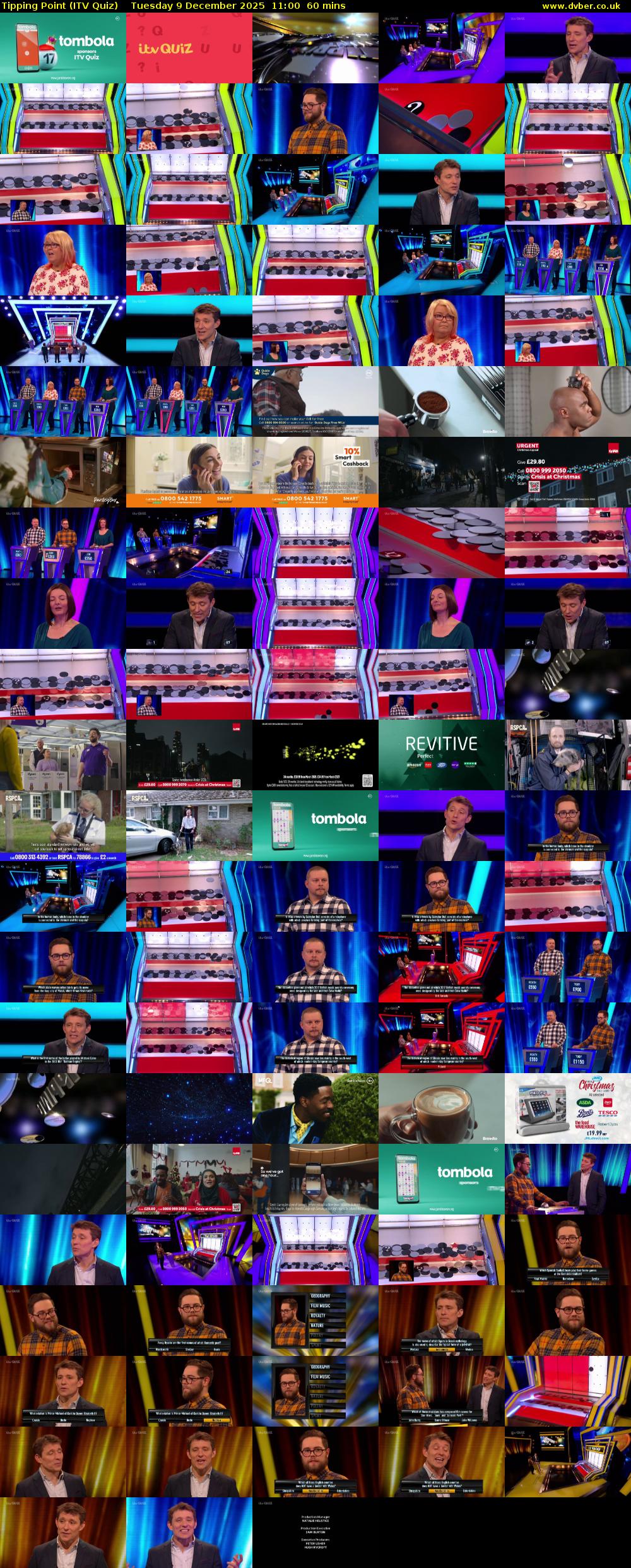 Tipping Point (ITV Quiz) Tuesday 9 December 2025 11:00 - 12:00