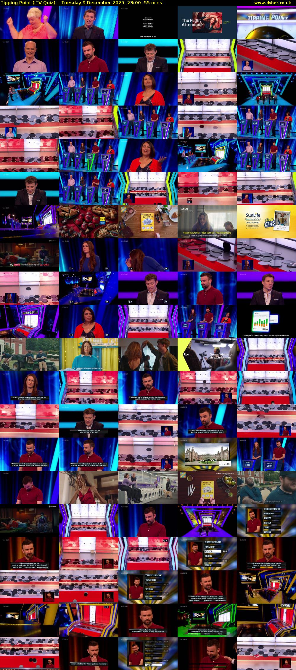 Tipping Point (ITV Quiz) Tuesday 9 December 2025 23:00 - 23:55