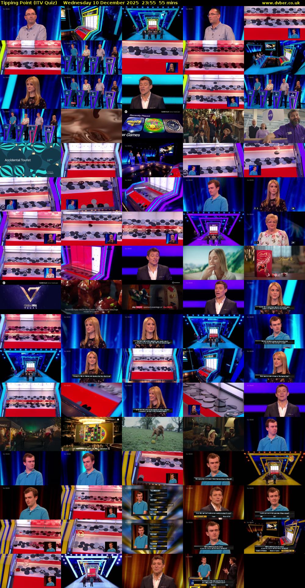 Tipping Point (ITV Quiz) Wednesday 10 December 2025 23:55 - 00:50