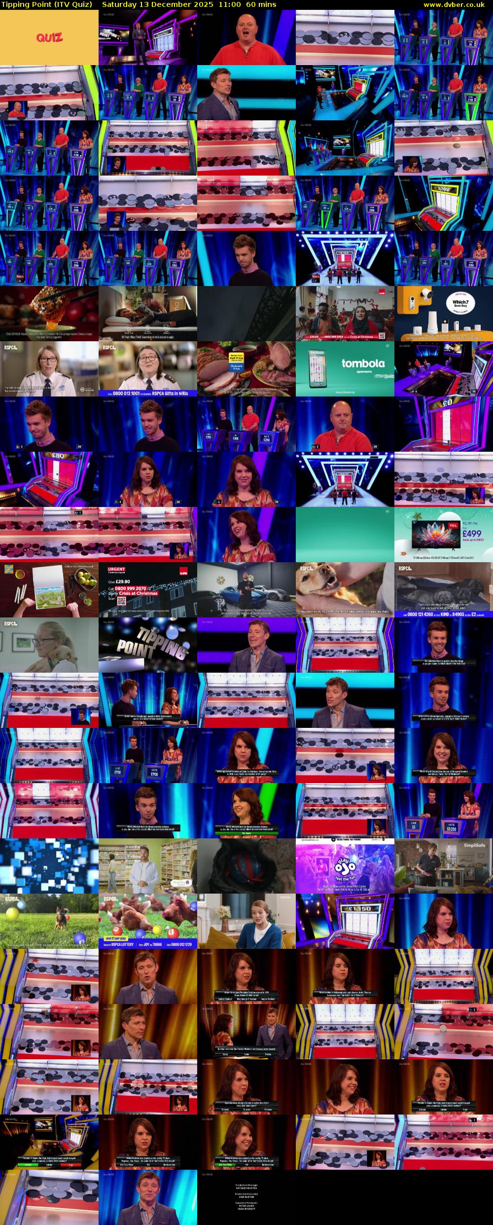 Tipping Point (ITV Quiz) Saturday 13 December 2025 11:00 - 12:00