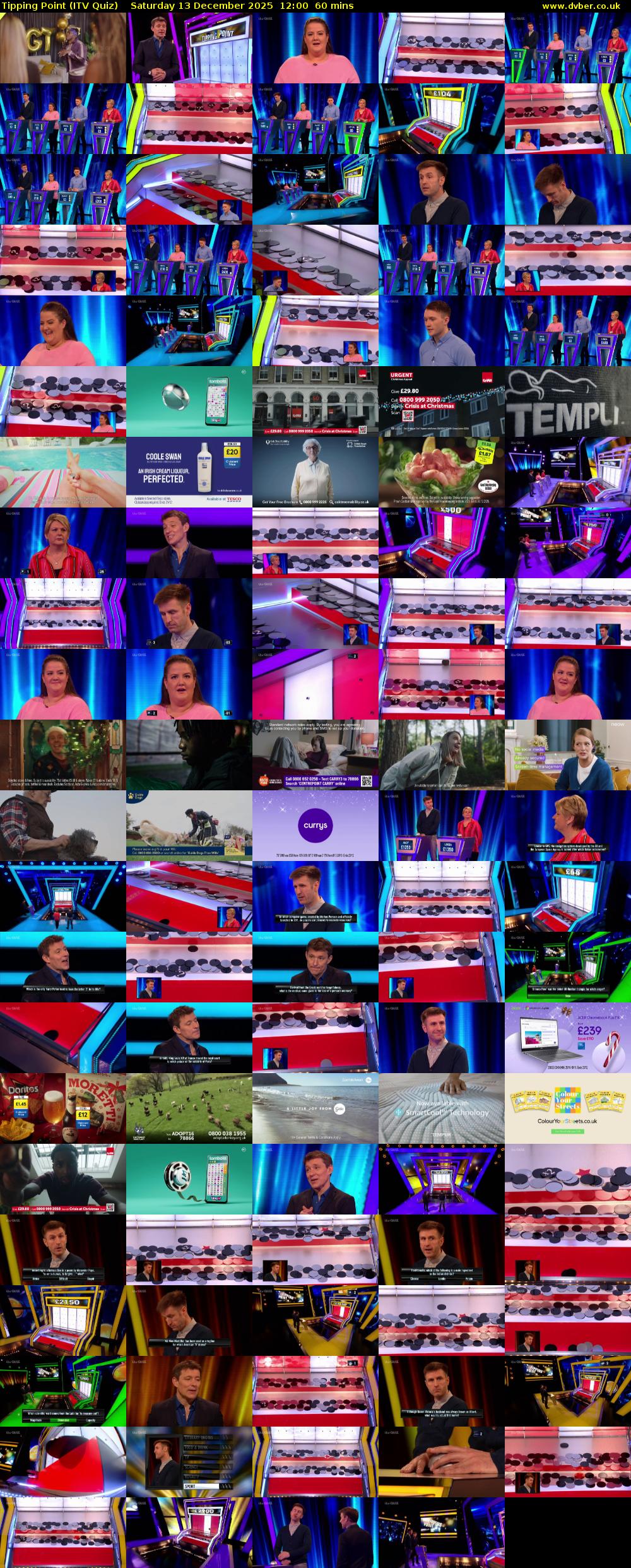 Tipping Point (ITV Quiz) Saturday 13 December 2025 12:00 - 13:00