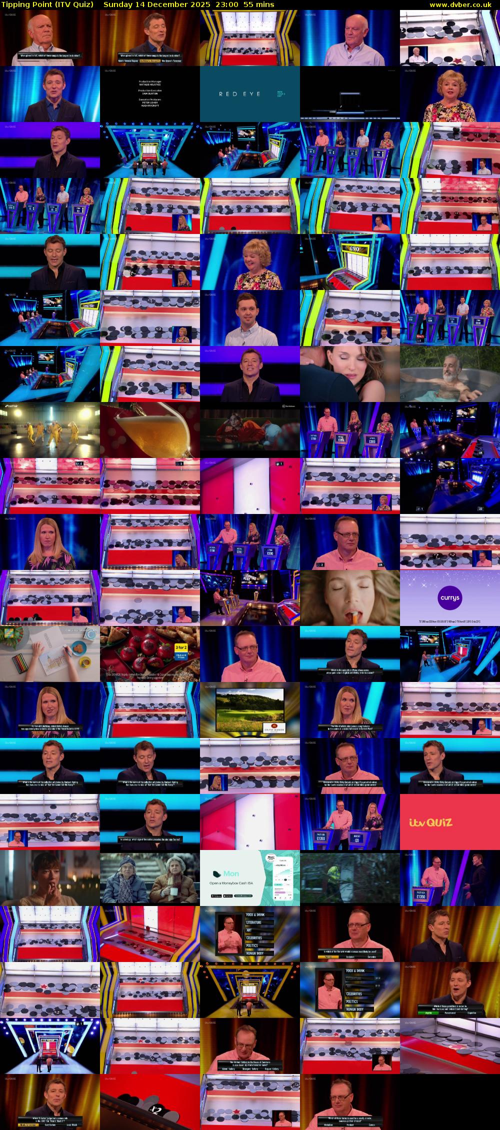 Tipping Point (ITV Quiz) Sunday 14 December 2025 23:00 - 23:55