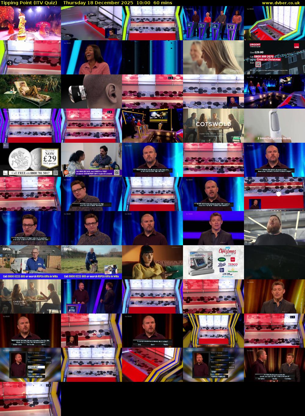 Tipping Point (ITV Quiz) Thursday 18 December 2025 10:00 - 11:00