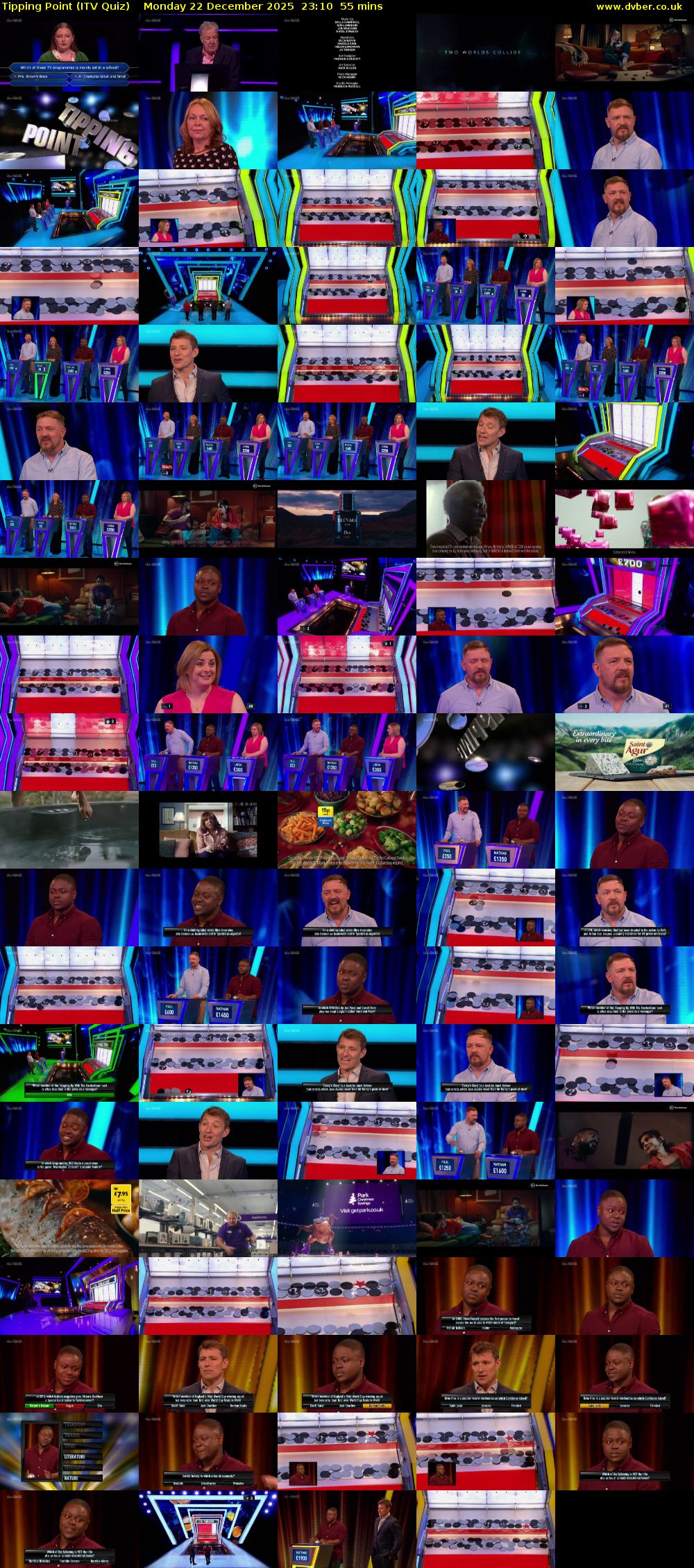Tipping Point (ITV Quiz) Monday 22 December 2025 23:10 - 00:05
