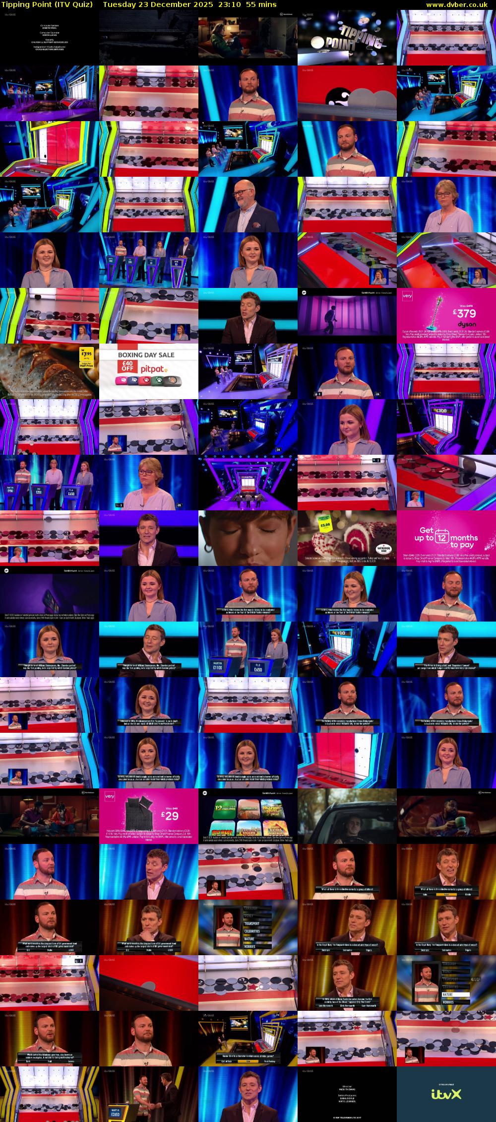 Tipping Point (ITV Quiz) Tuesday 23 December 2025 23:10 - 00:05