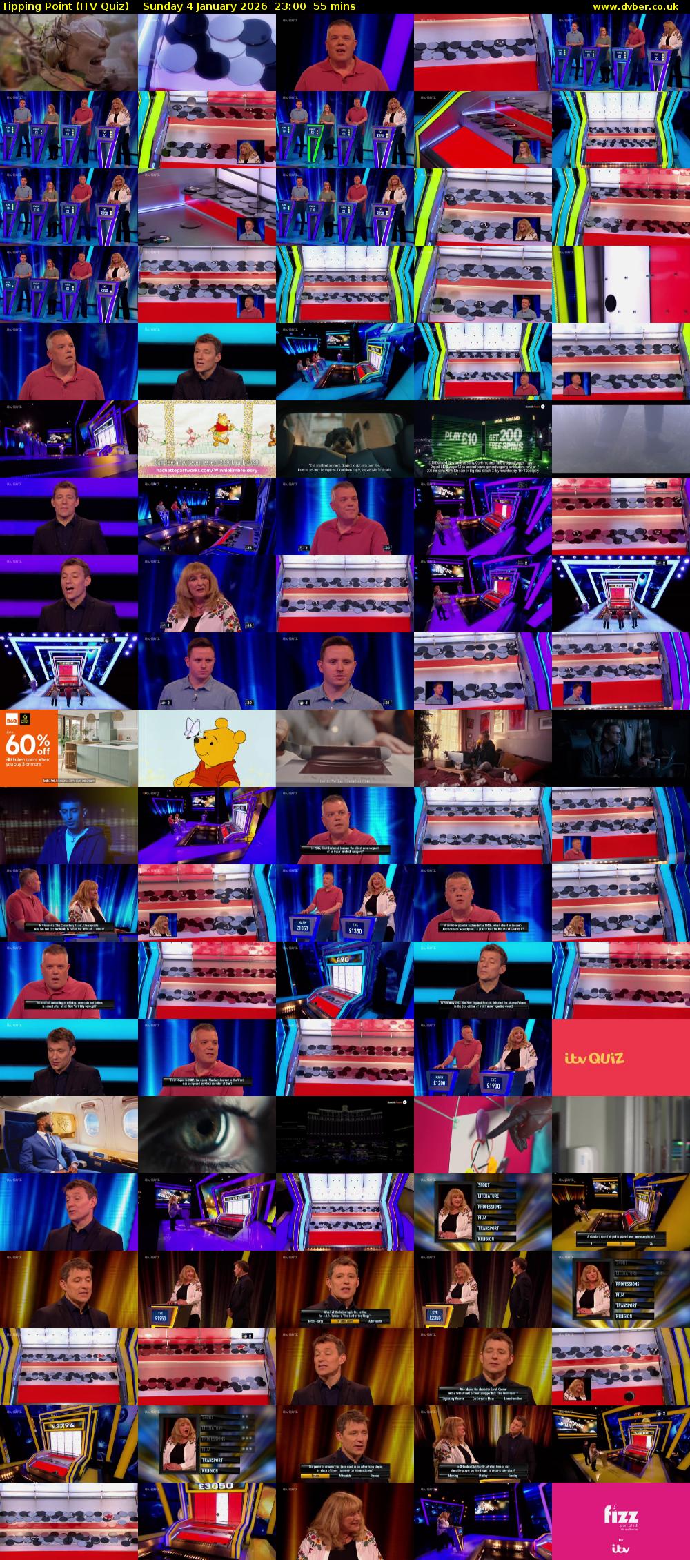Tipping Point (ITV Quiz) Sunday 4 January 2026 23:00 - 23:55