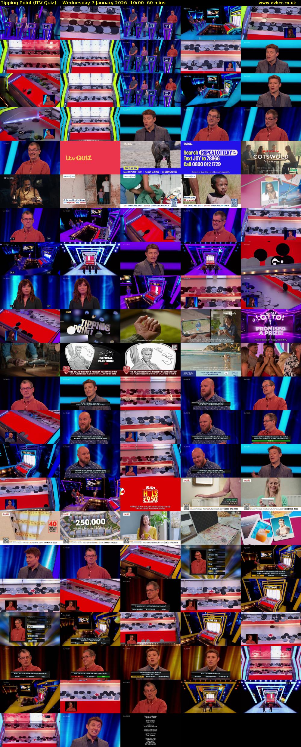 Tipping Point (ITV Quiz) Wednesday 7 January 2026 10:00 - 11:00