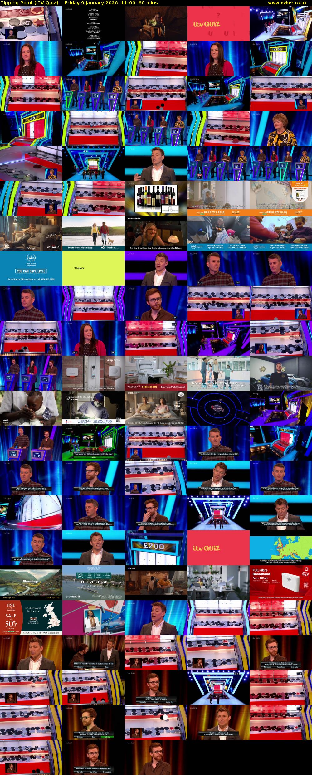 Tipping Point (ITV Quiz) Friday 9 January 2026 11:00 - 12:00