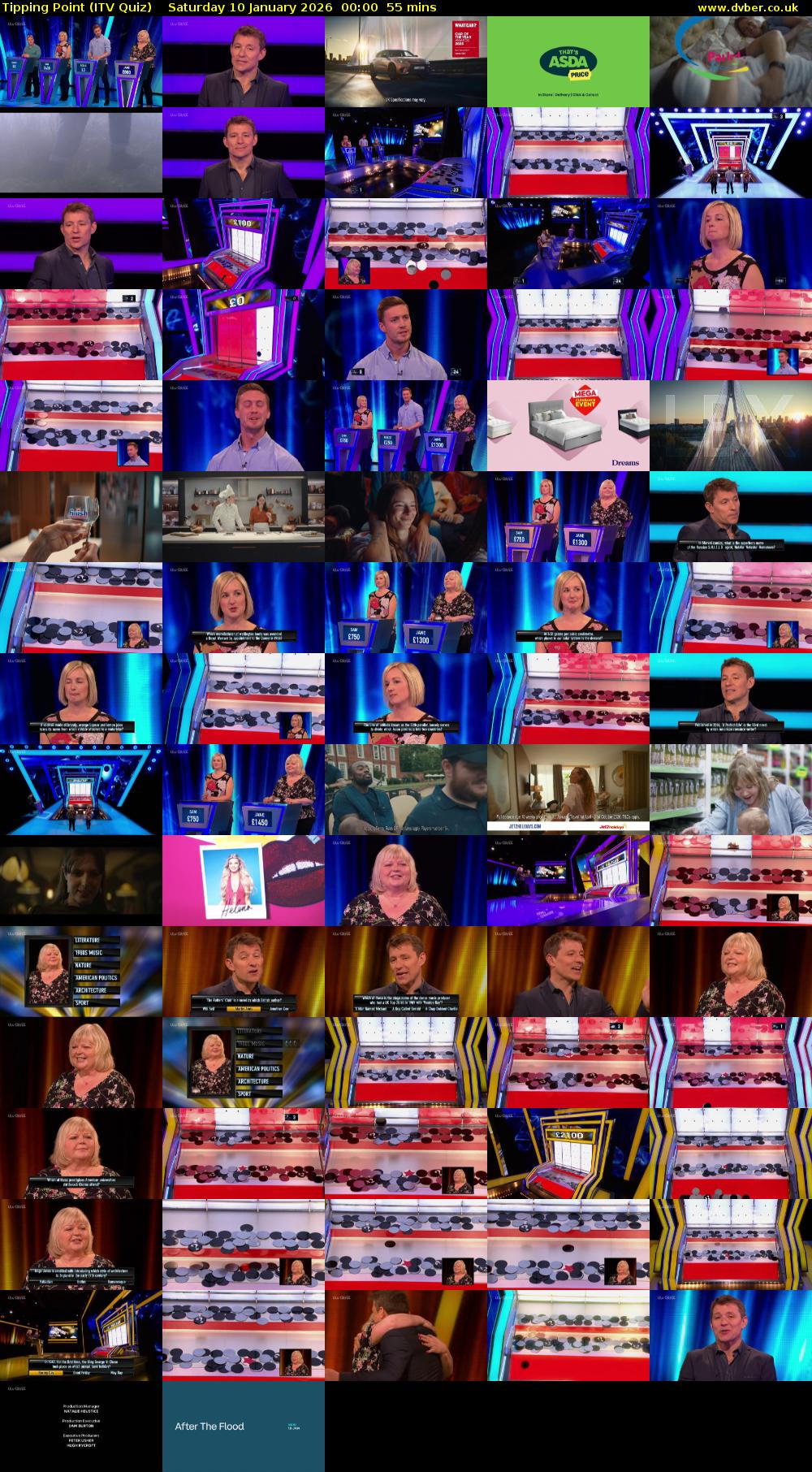 Tipping Point (ITV Quiz) Saturday 10 January 2026 00:00 - 00:55