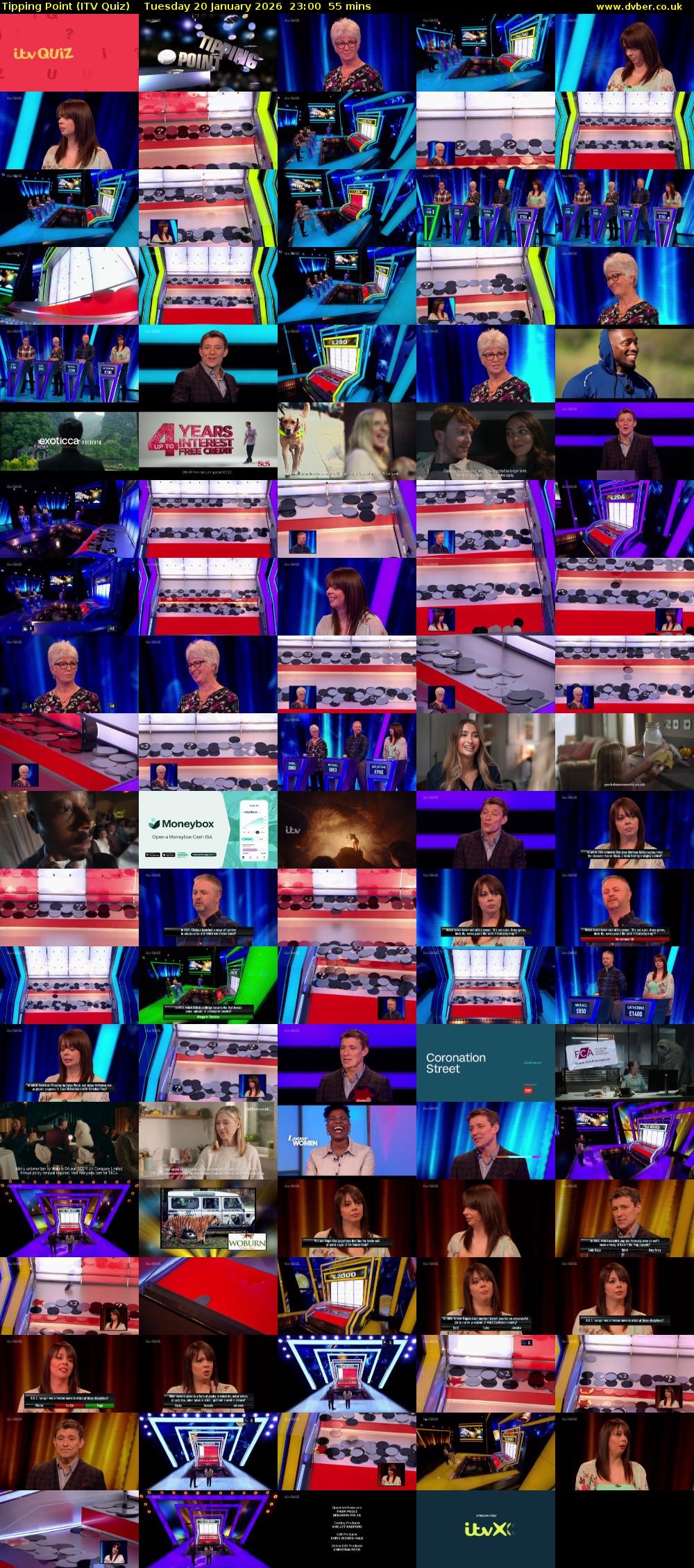Tipping Point (ITV Quiz) Tuesday 20 January 2026 23:00 - 23:55