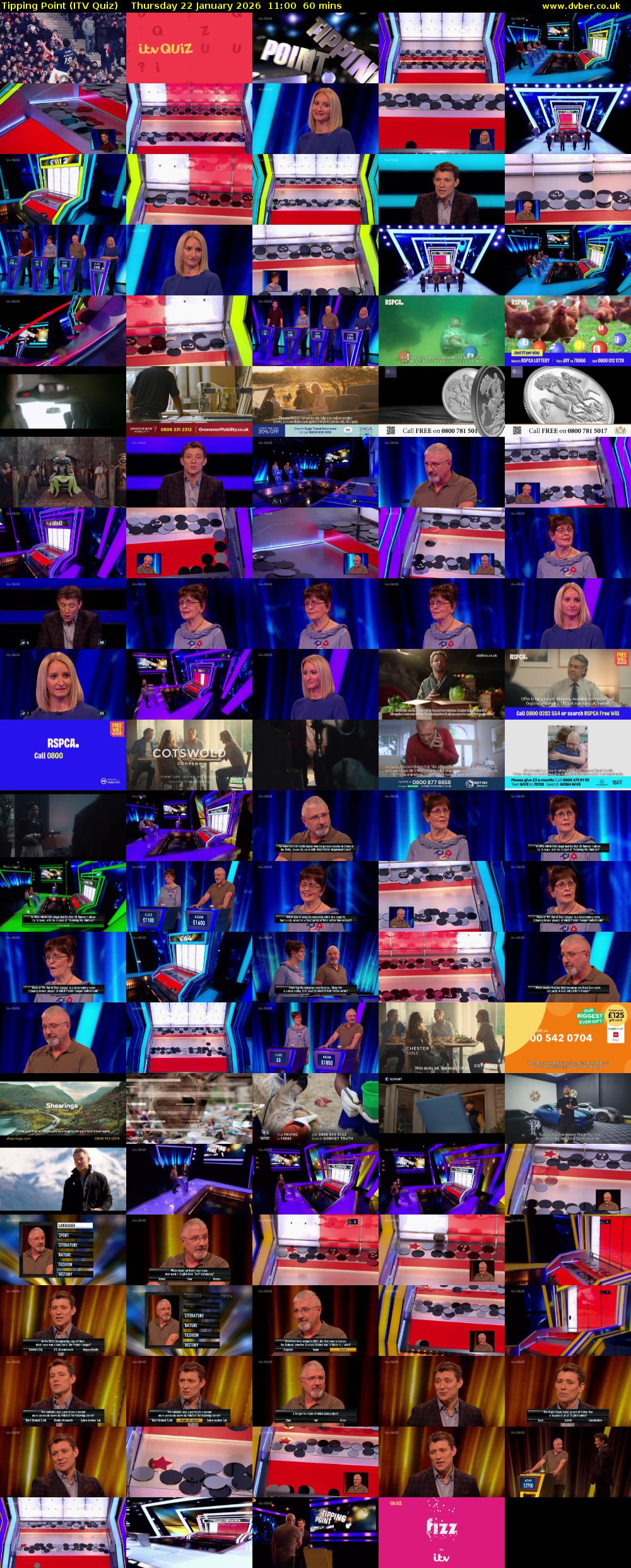 Tipping Point (ITV Quiz) Thursday 22 January 2026 11:00 - 12:00