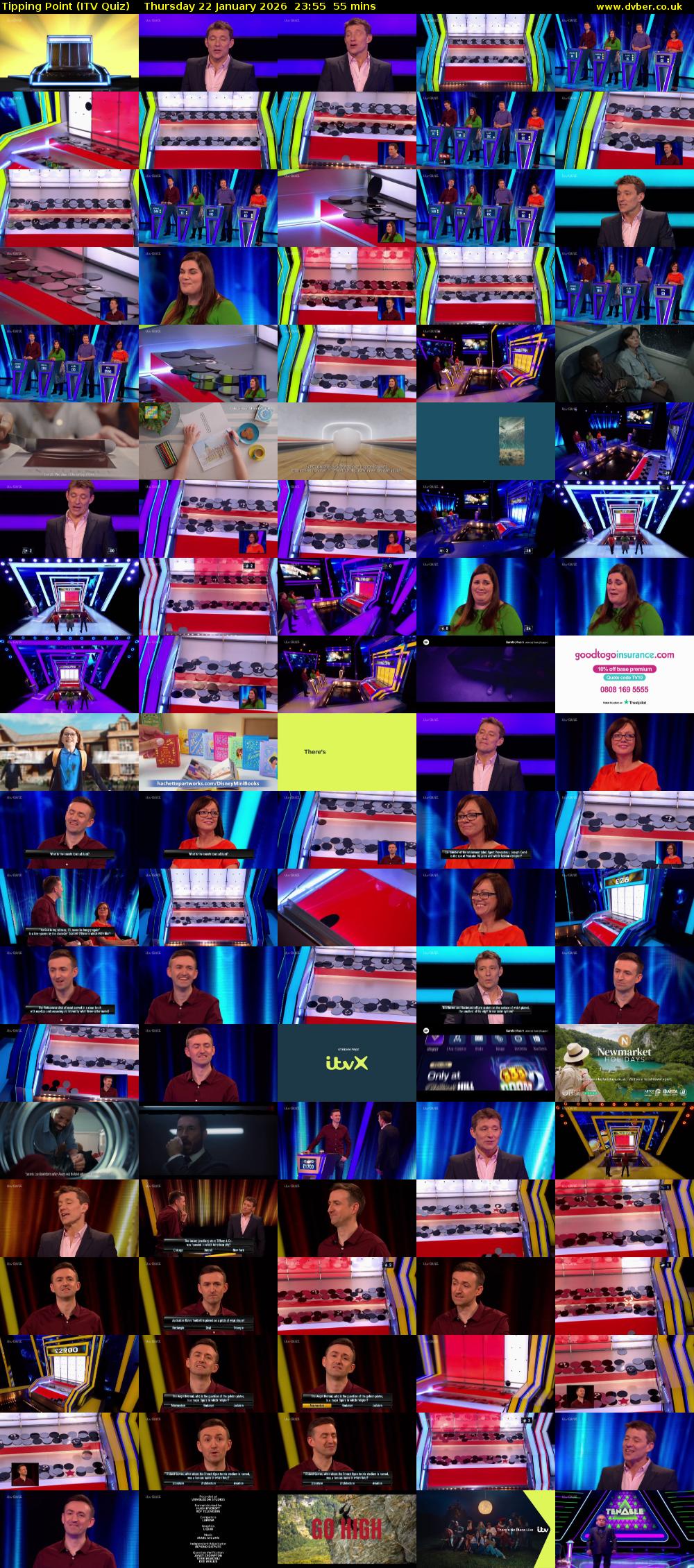 Tipping Point (ITV Quiz) Thursday 22 January 2026 23:55 - 00:50