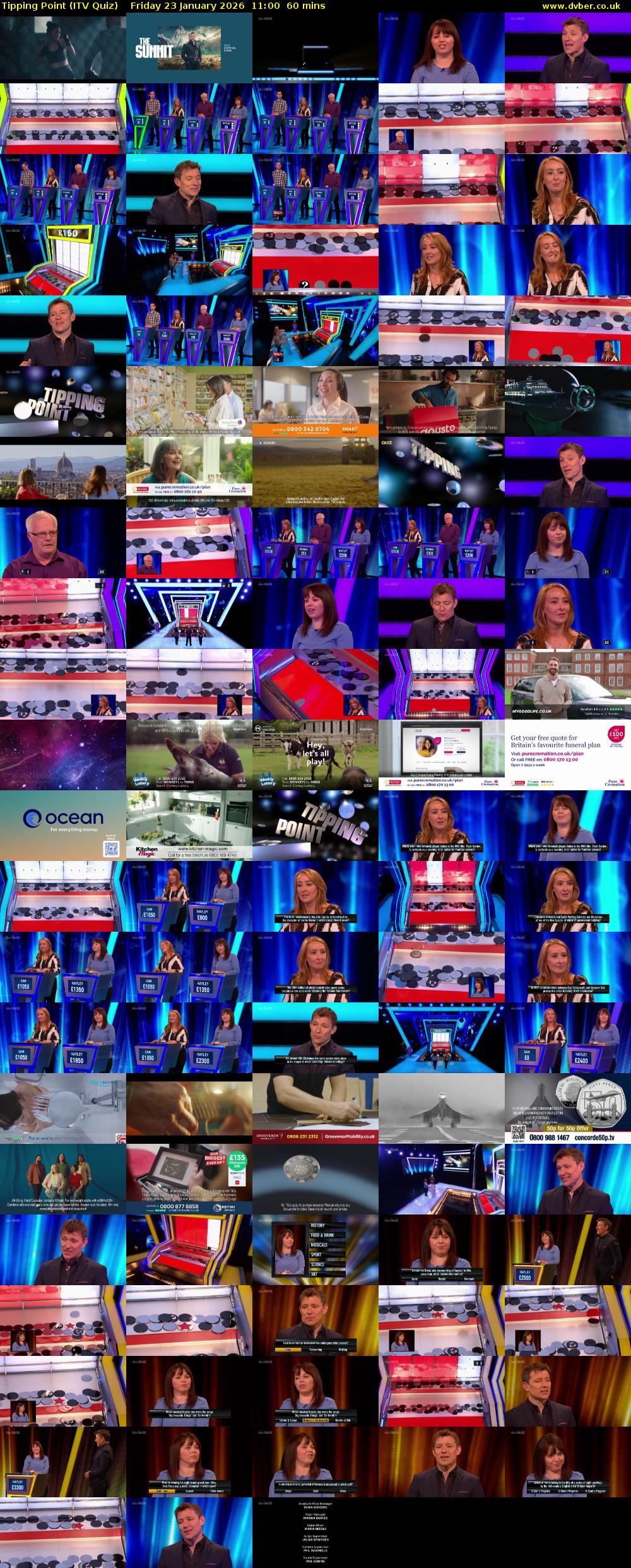 Tipping Point (ITV Quiz) Friday 23 January 2026 11:00 - 12:00